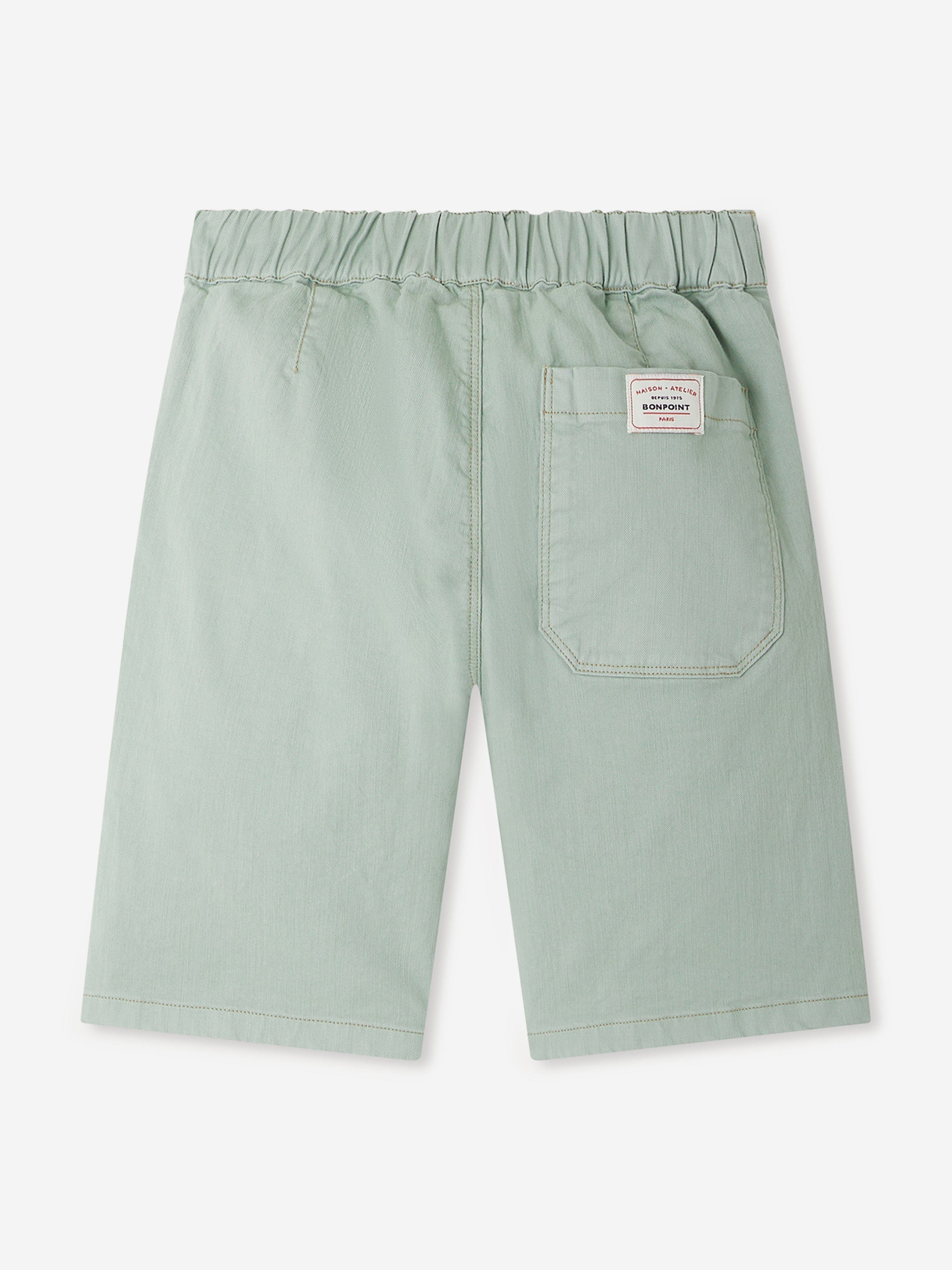 Bonpoint Boys Syl Bermuda Shorts in Green