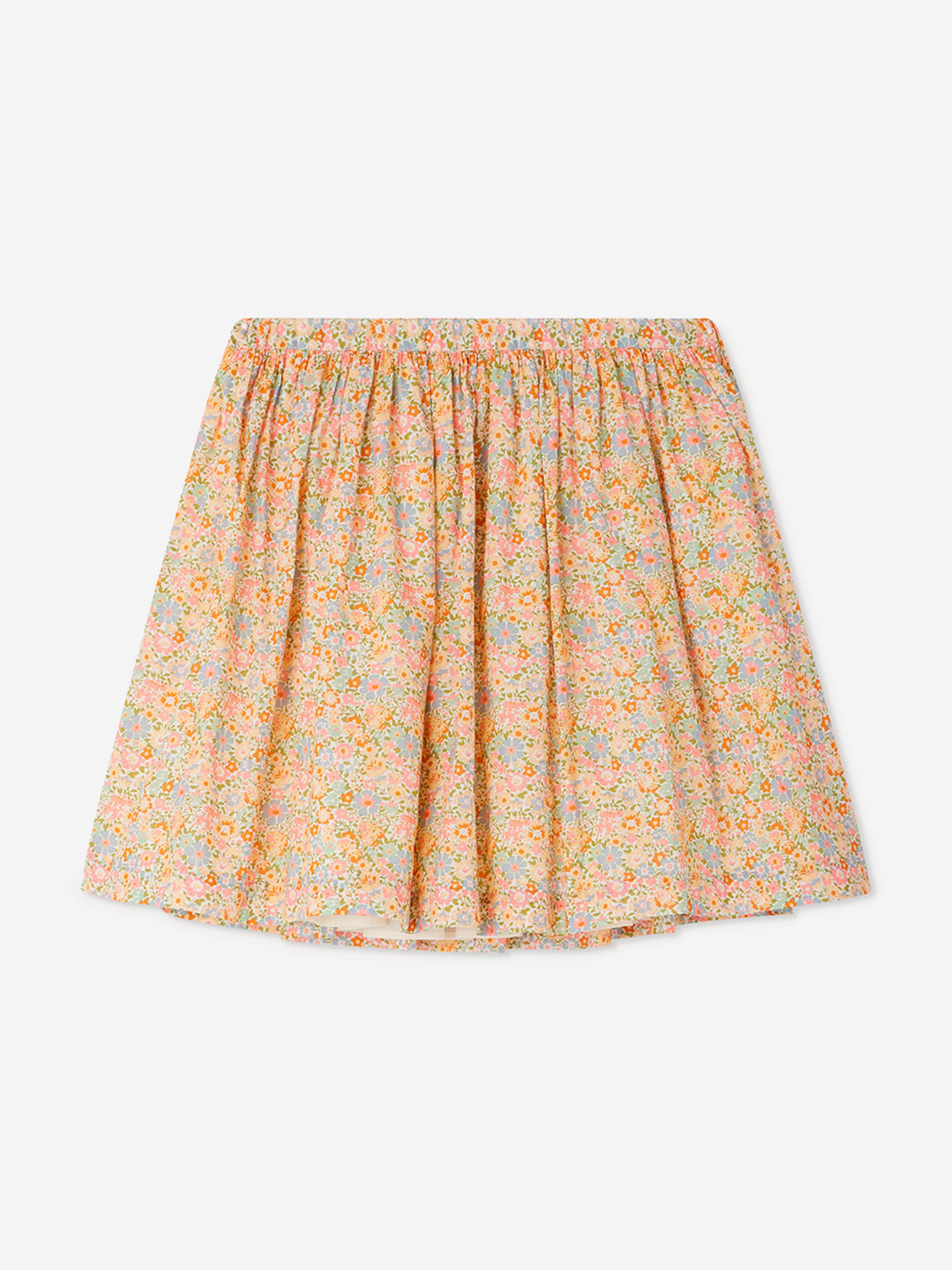 Bonpoint Girls Floral Suzon Skirt in Multicolour
