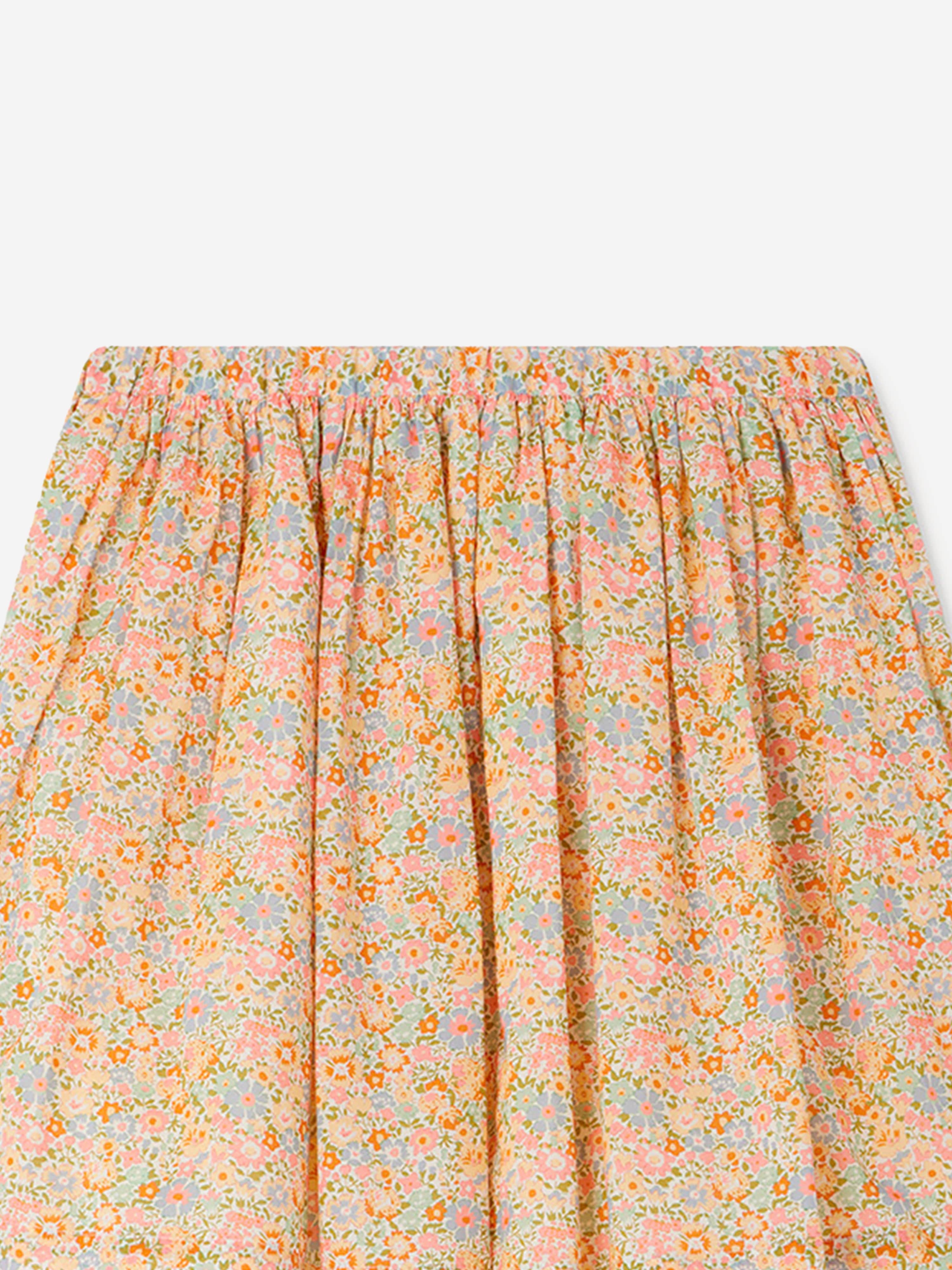 Bonpoint Girls Floral Suzon Skirt in Multicolour