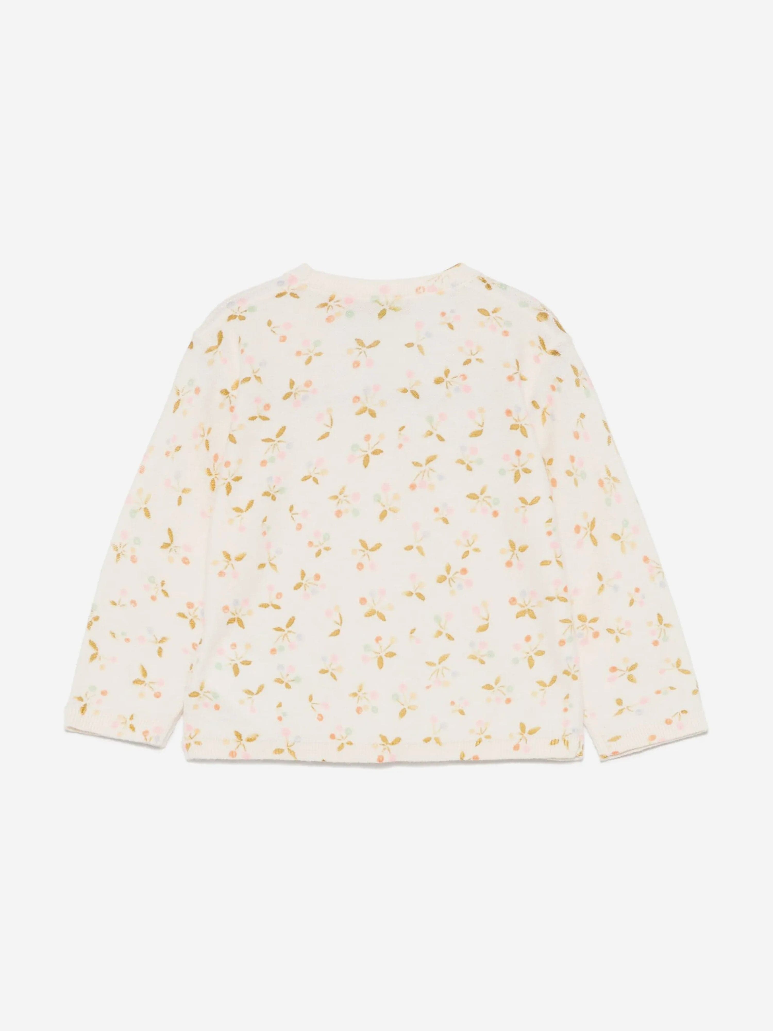 Bonpoint Baby Girls Azia Cardigan in Ivory