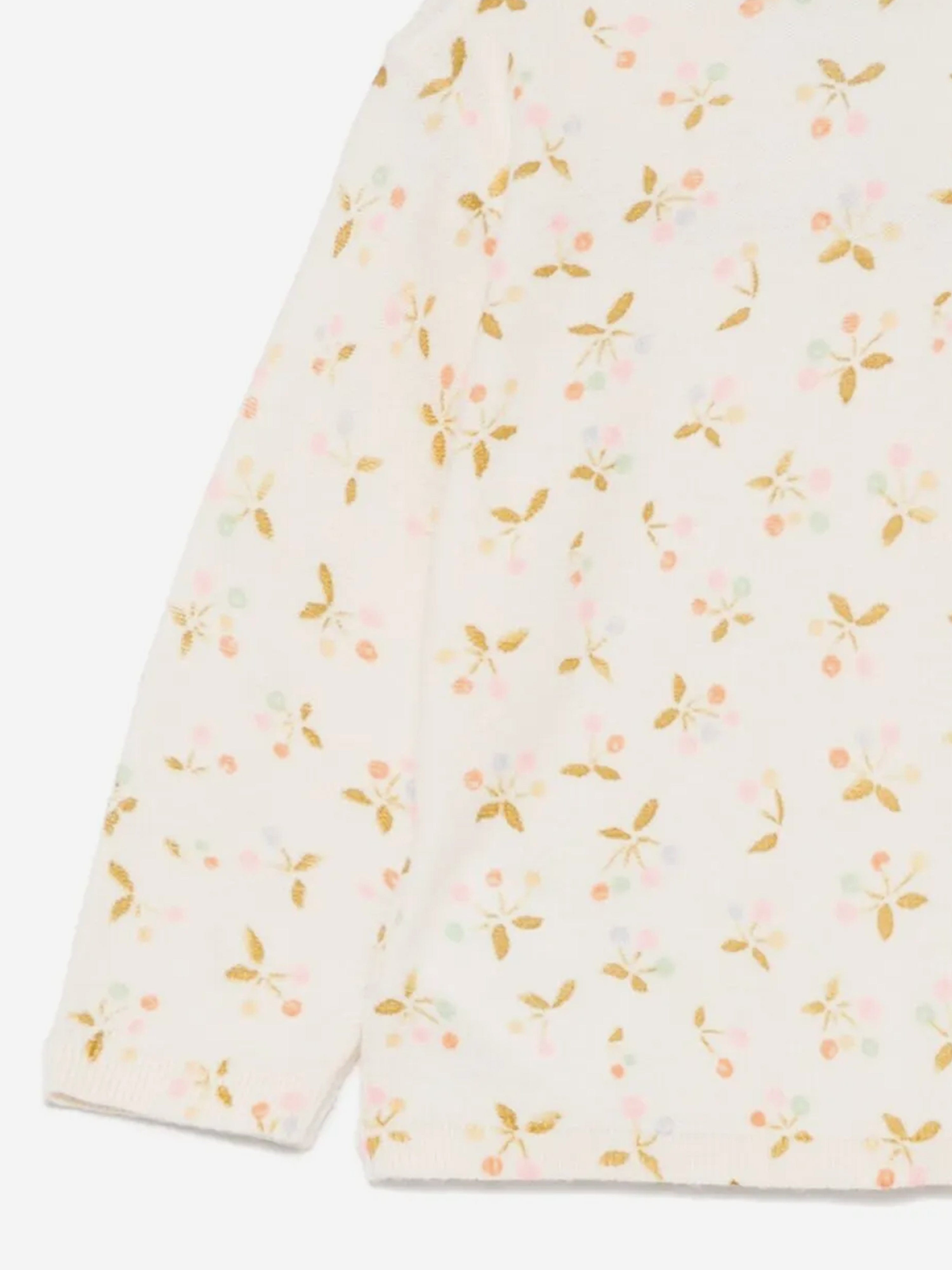 Bonpoint Baby Girls Azia Cardigan in Ivory