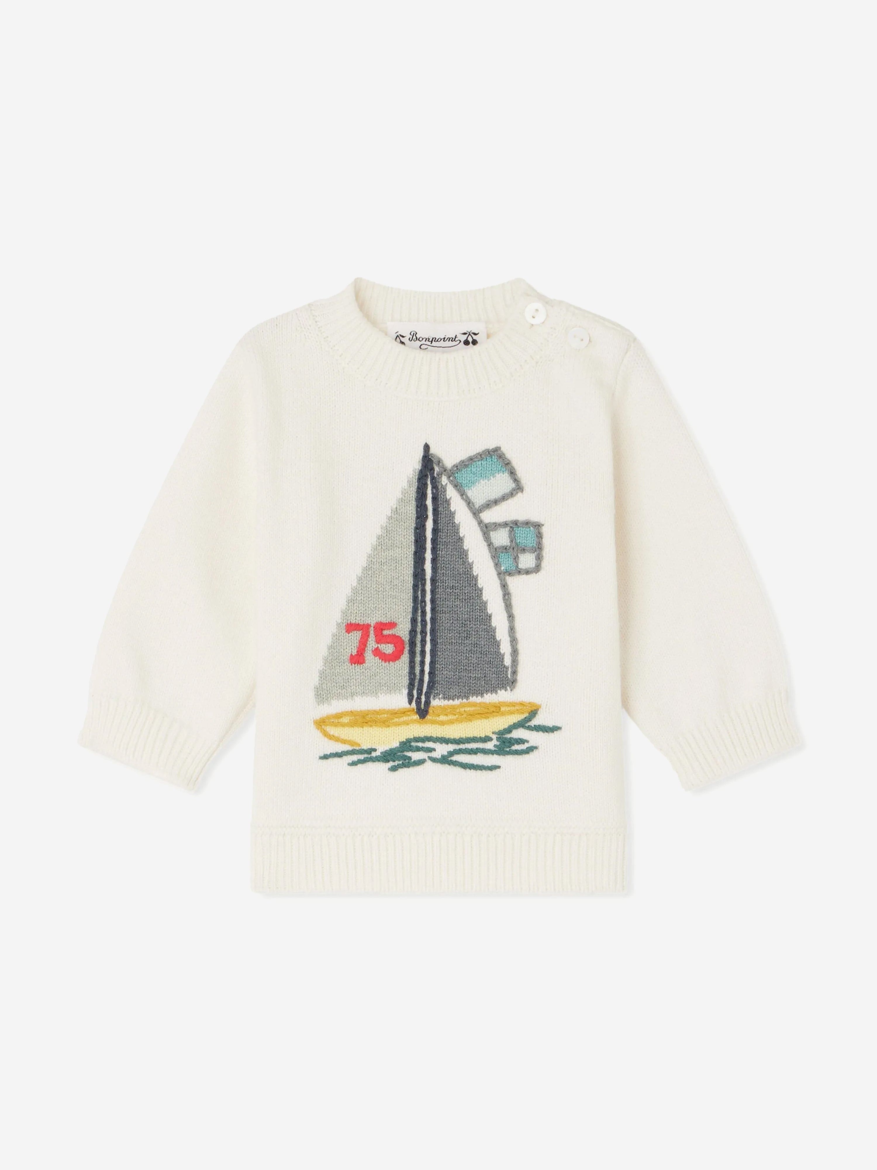 Bonpoint Baby Boys Almire Jumper in Ivory