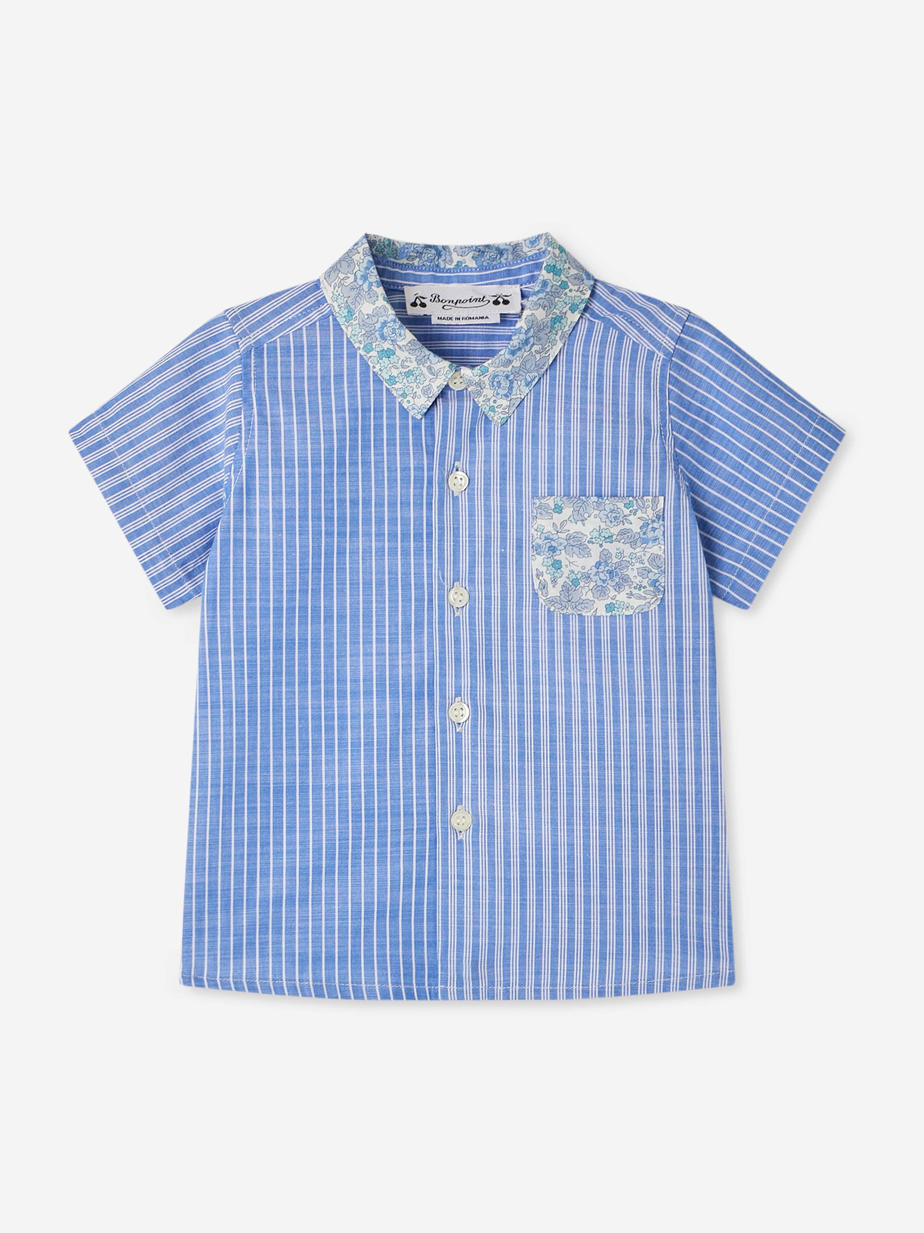 Bonpoint Baby Boys Fredy Shirt in Blue