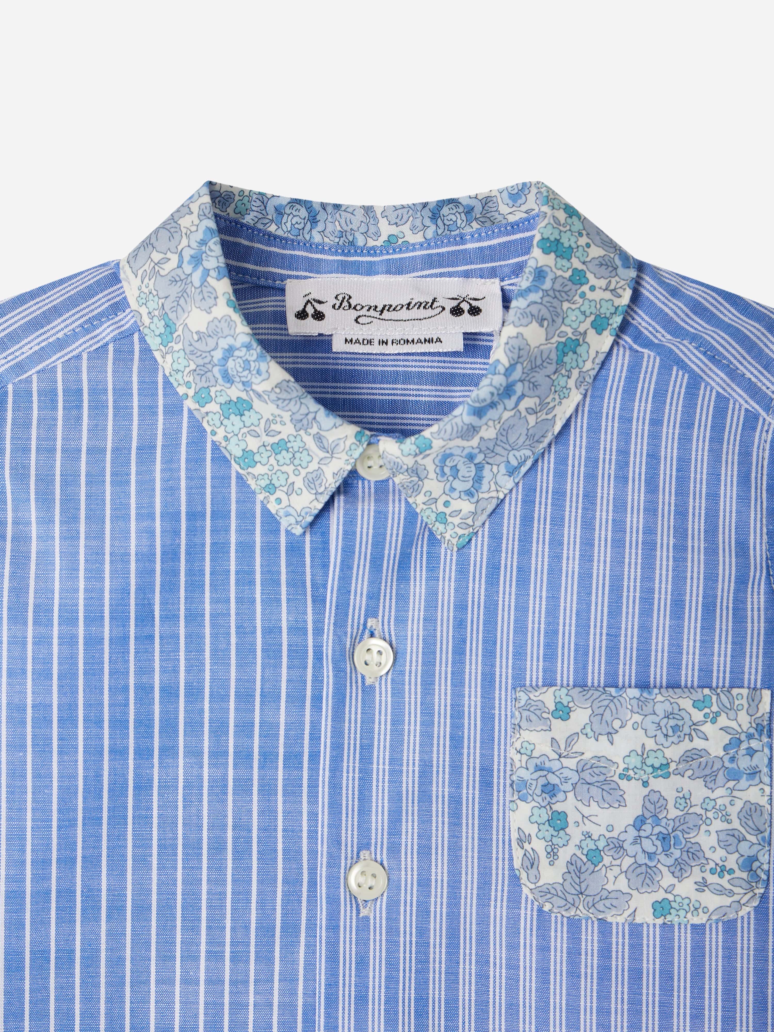 Bonpoint Baby Boys Fredy Shirt in Blue