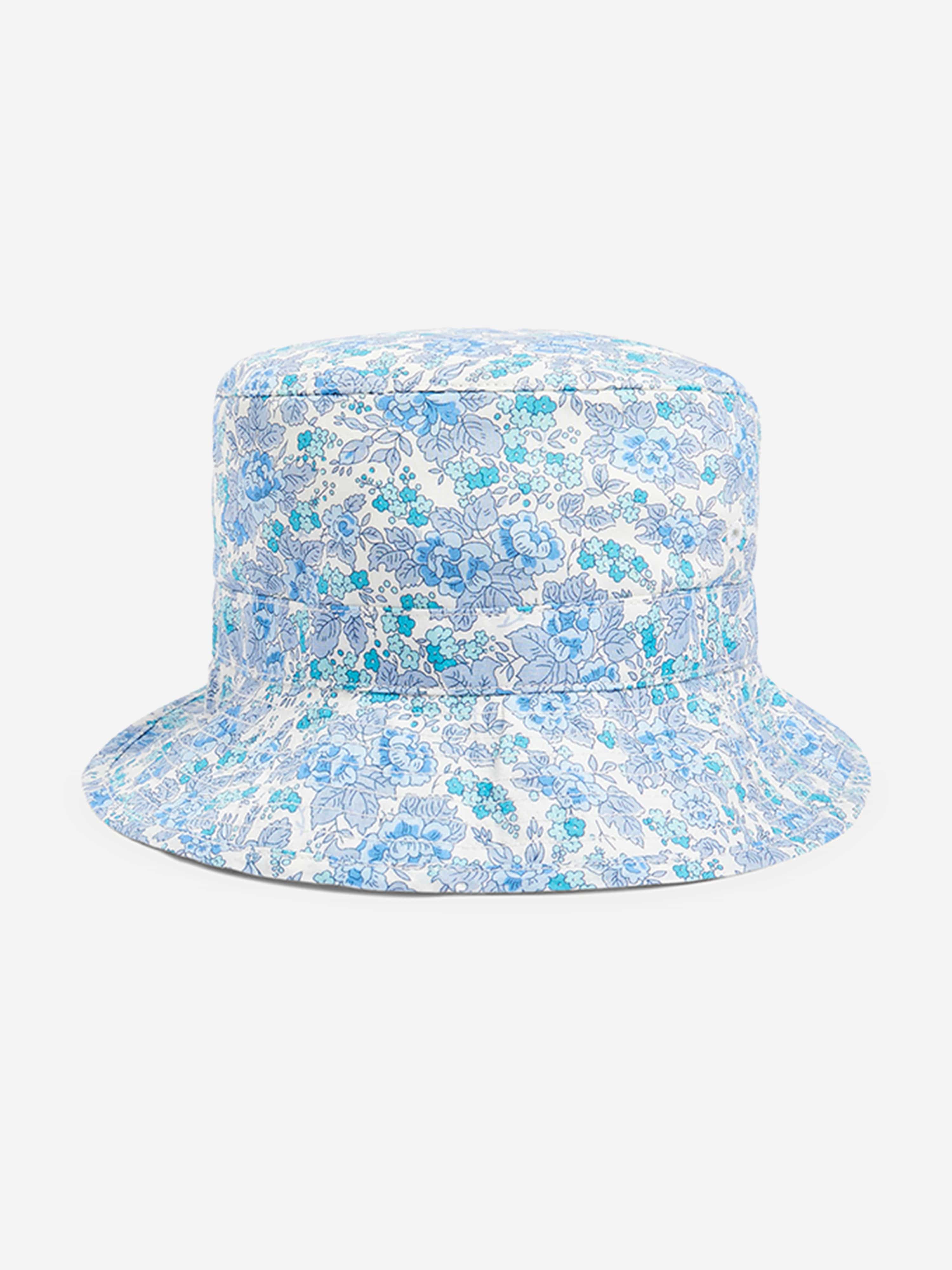Bonpoint Baby Floral Piob Hat in Blue