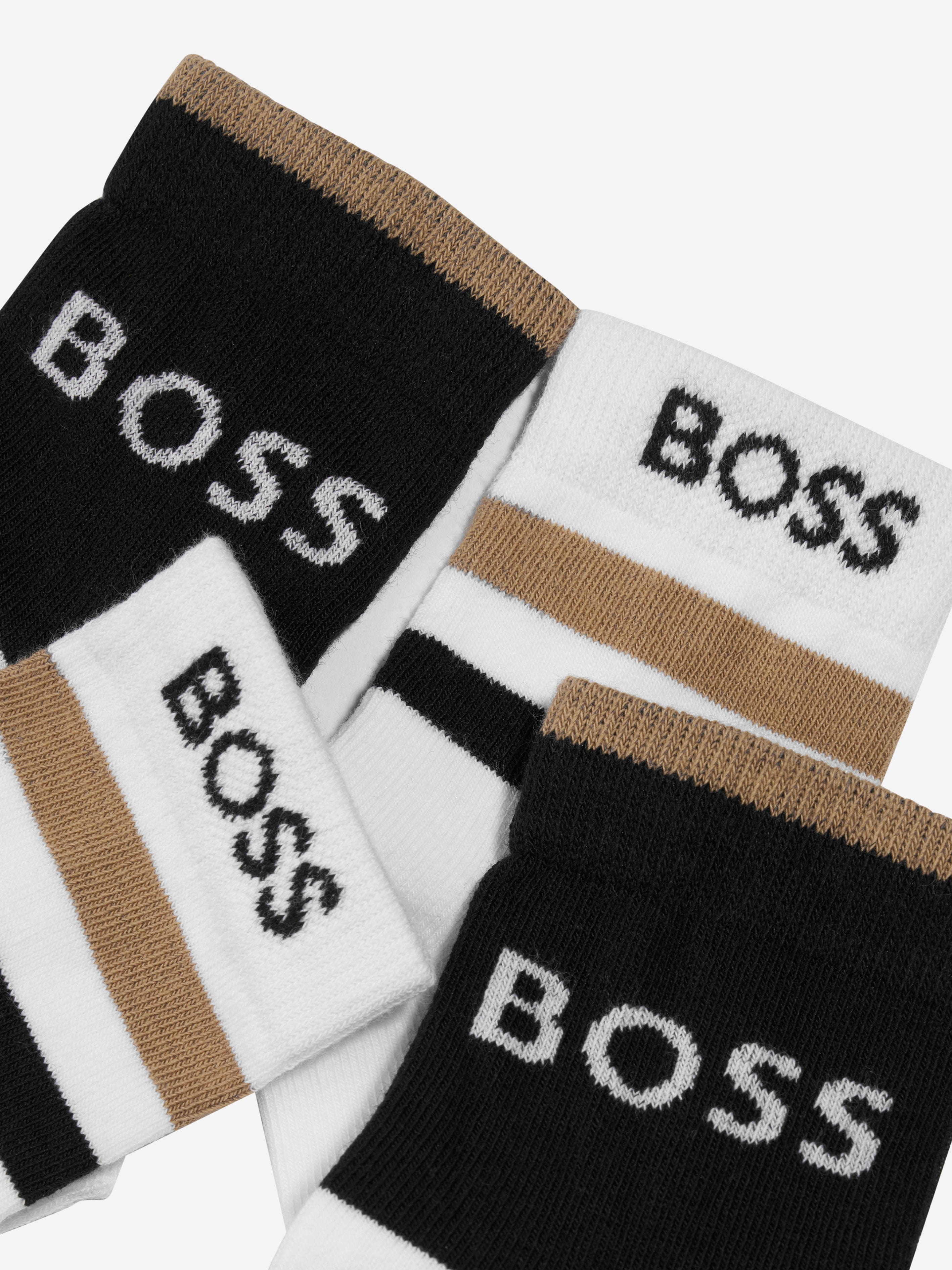 BOSS Baby Boys Socks Set in Black