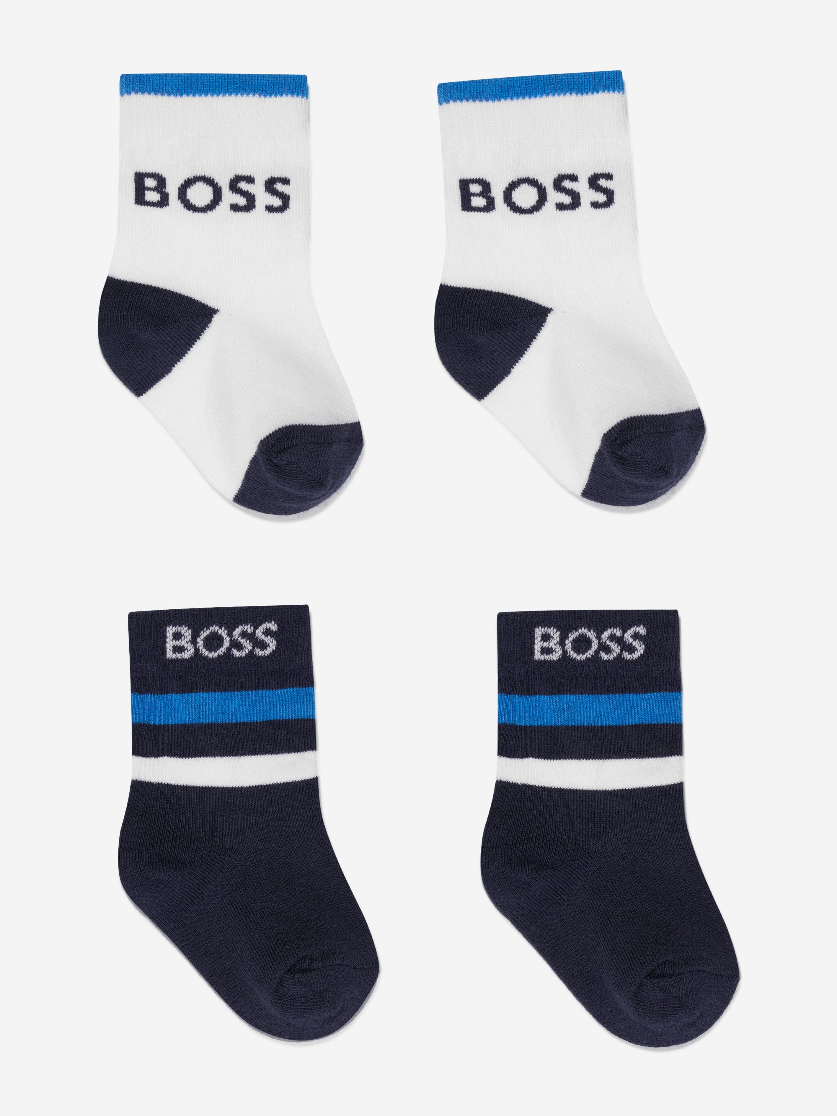 BOSS Baby Boys Socks Set in Navy