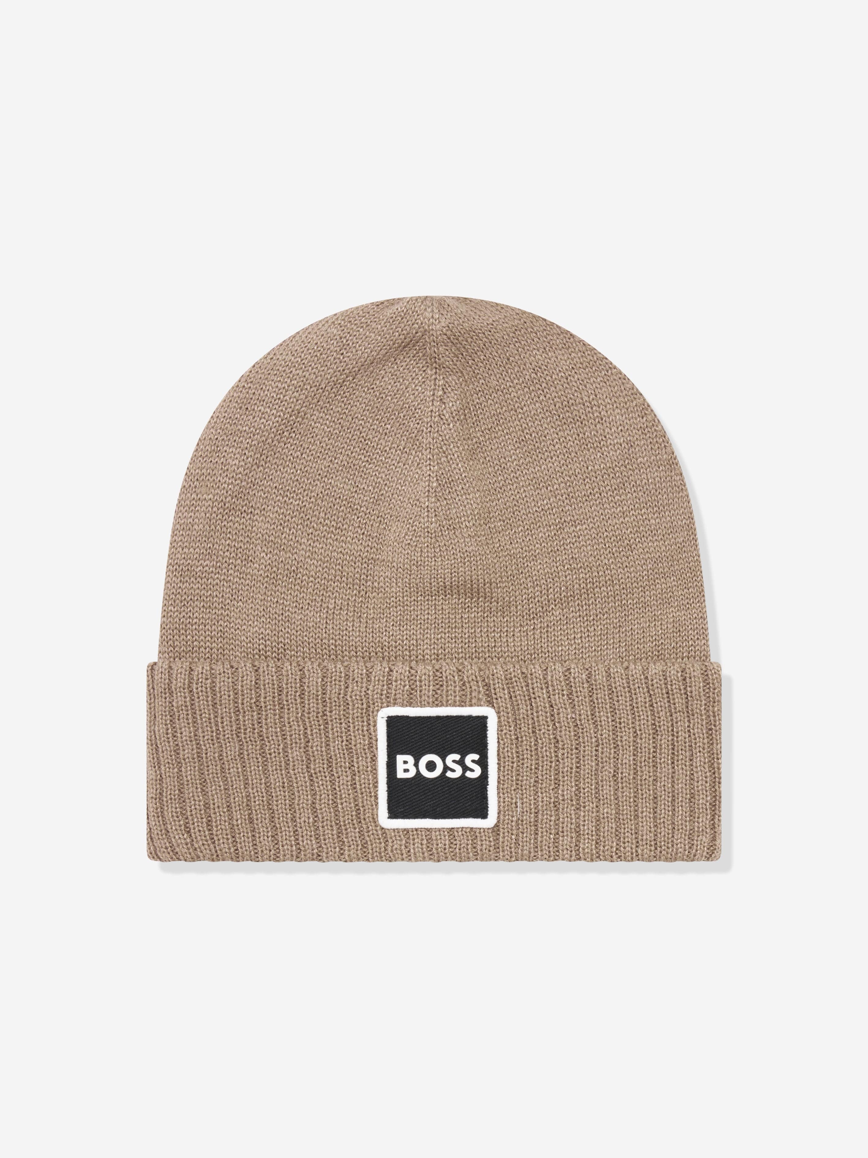 BOSS Baby Boys Pull On Hat in Beige