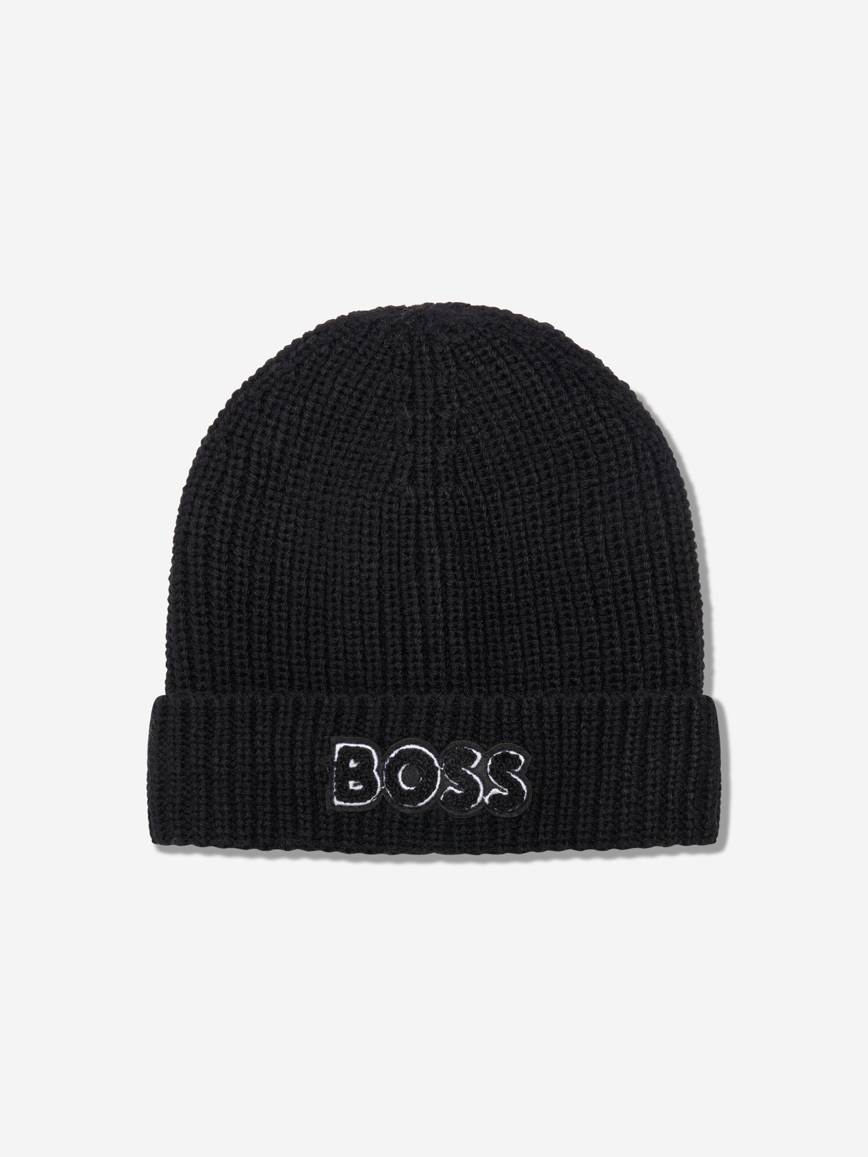 BOSS Baby Boys Pull On Hat in Black