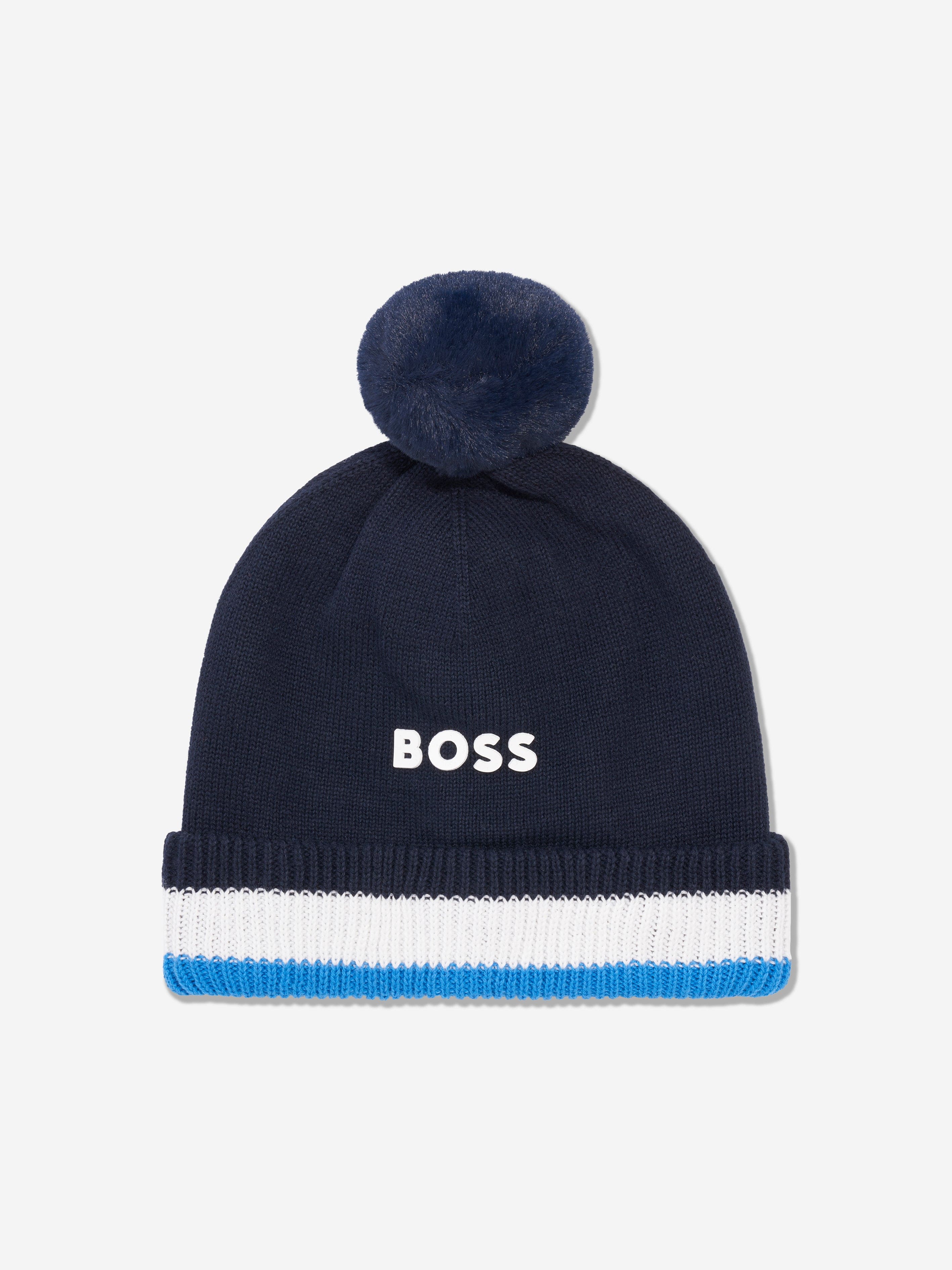 BOSS Baby Boys Pull On Hat in Navy