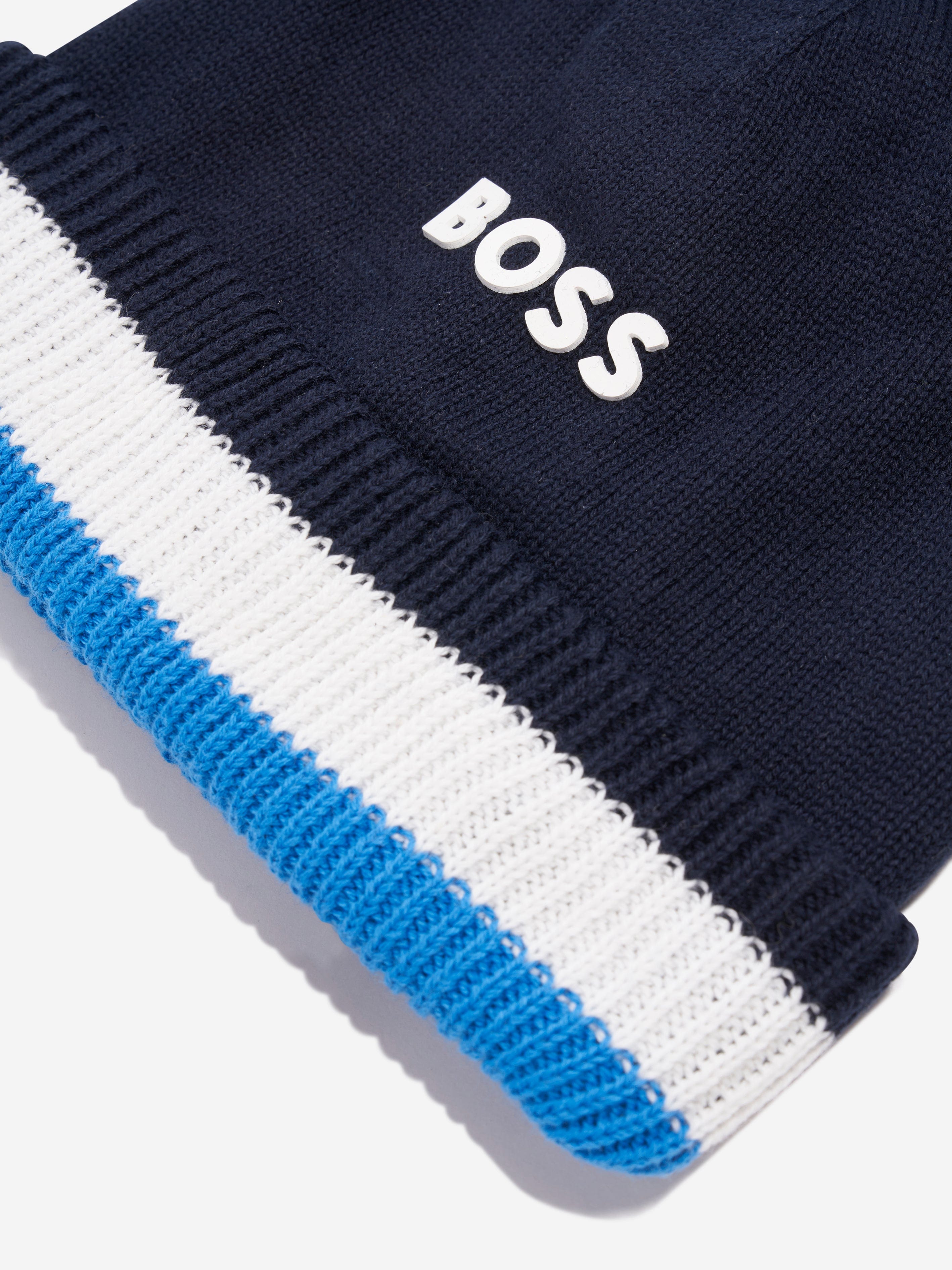 BOSS Baby Boys Pull On Hat in Navy