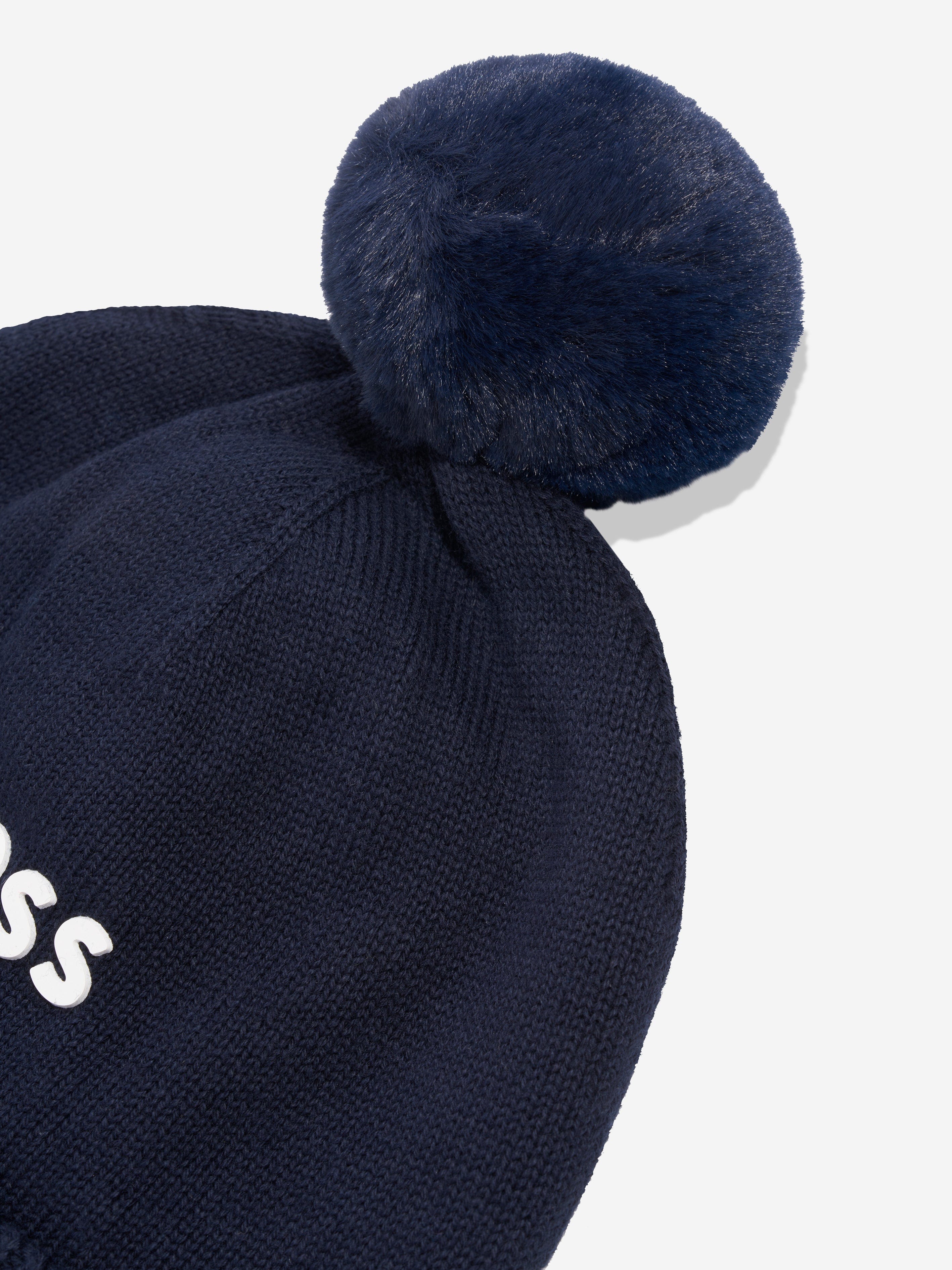 BOSS Baby Boys Pull On Hat in Navy