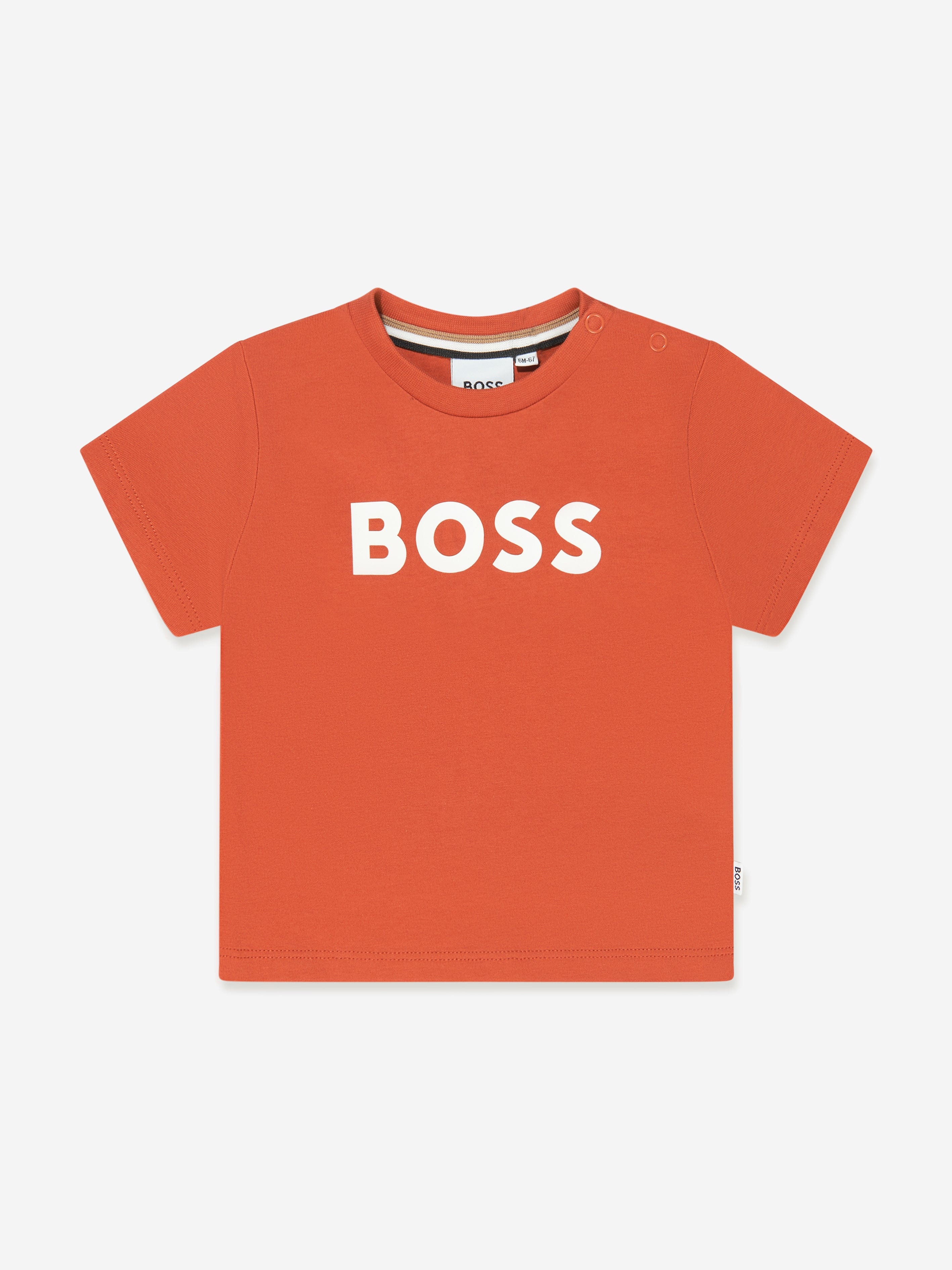 BOSS Baby Boys Logo T-Shirt in Orange