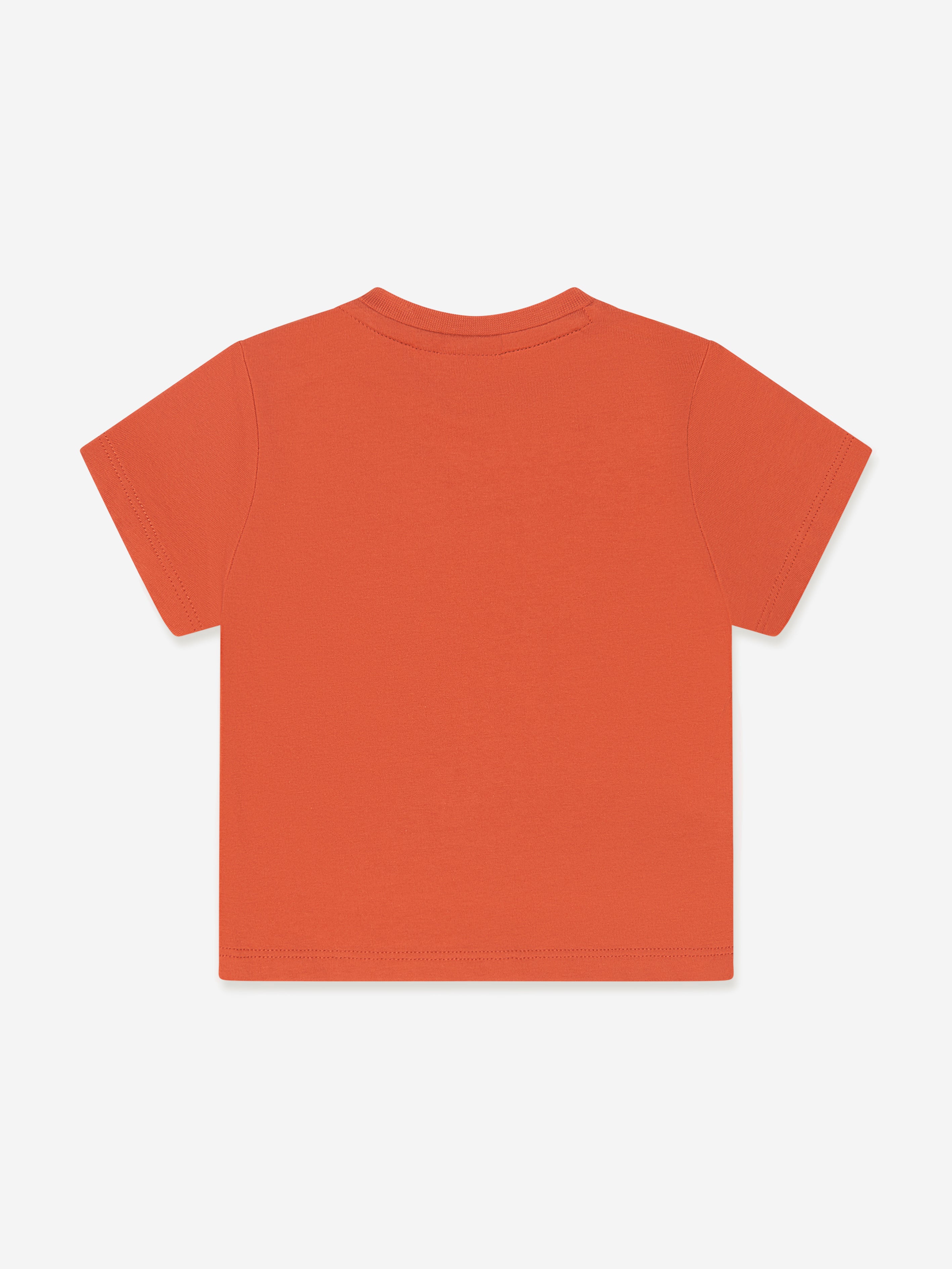 BOSS Baby Boys Logo T-Shirt in Orange