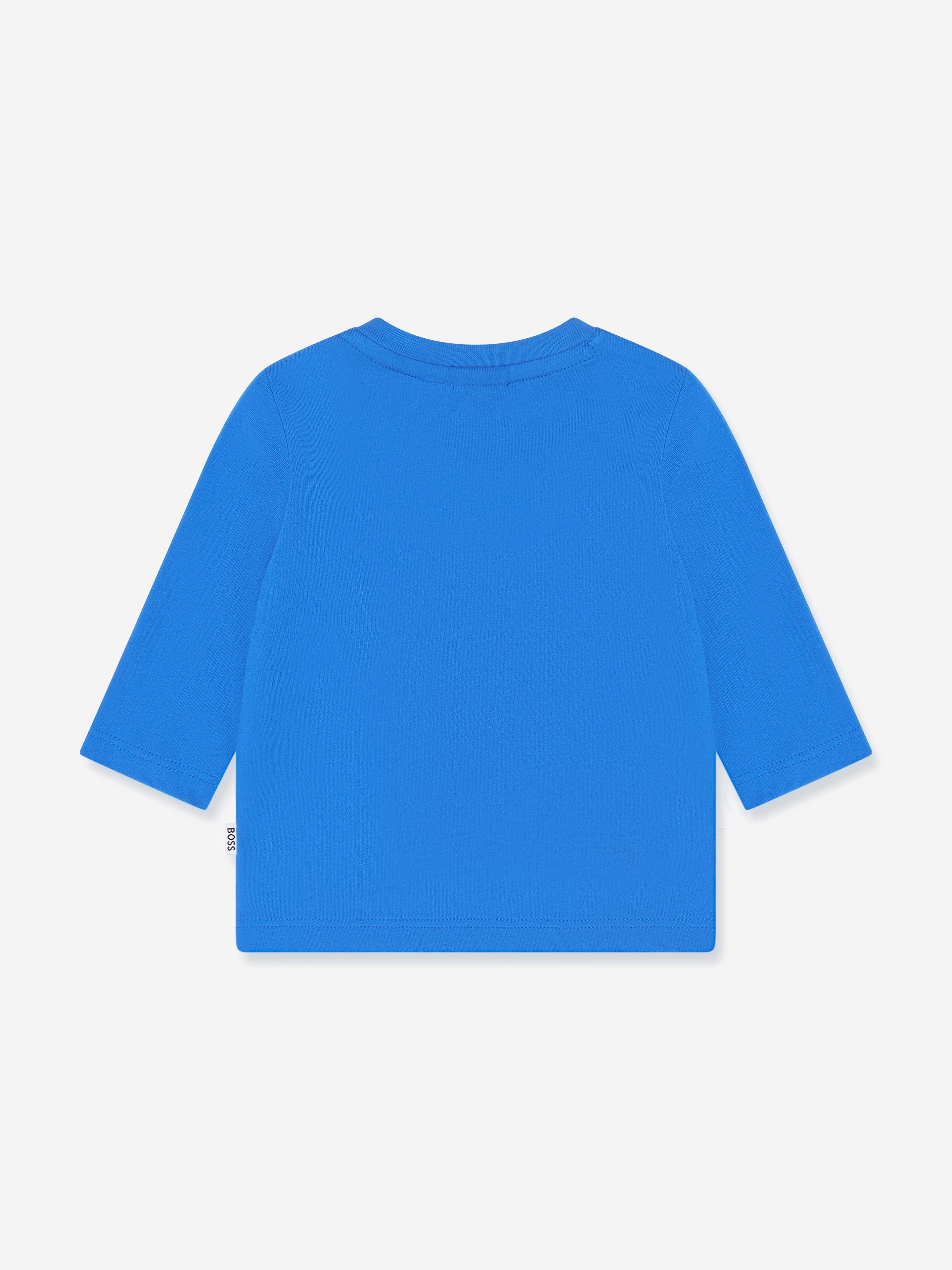 BOSS Baby Boys Long Sleeve T-Shirt in Blue