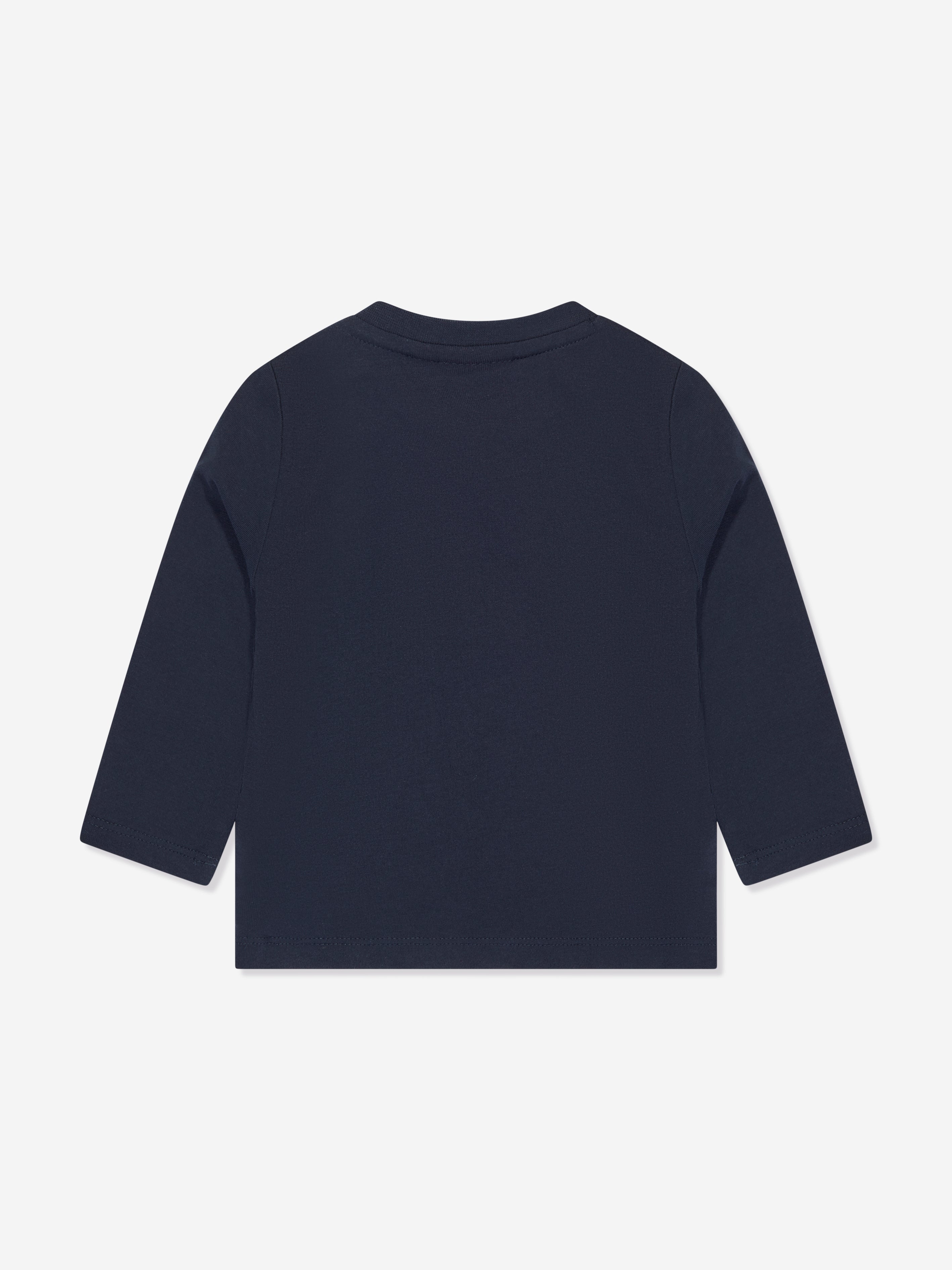 BOSS Baby Boys Long Sleeve T-Shirt in Navy