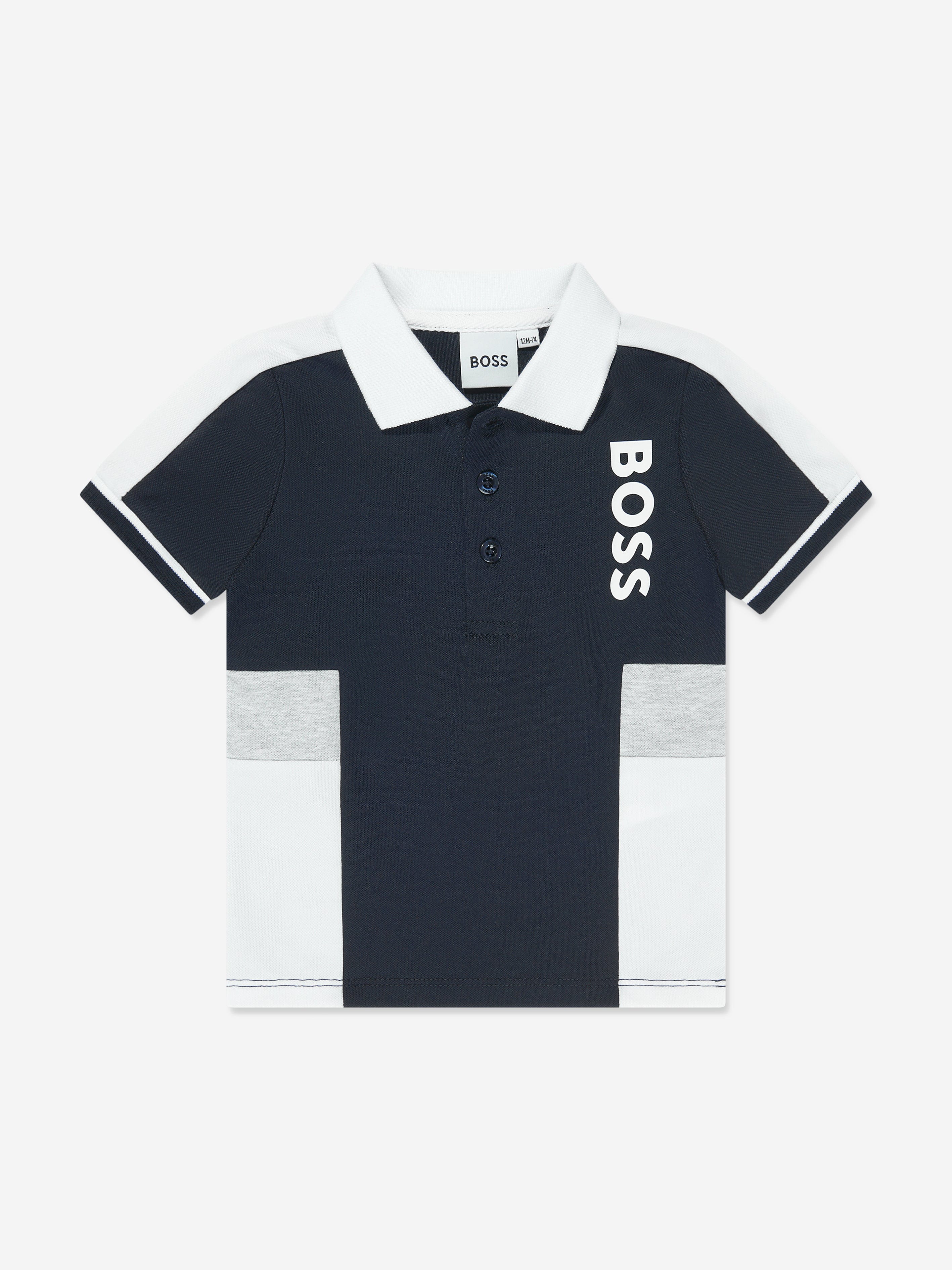 BOSS Baby Boys Polo Shirt in Navy