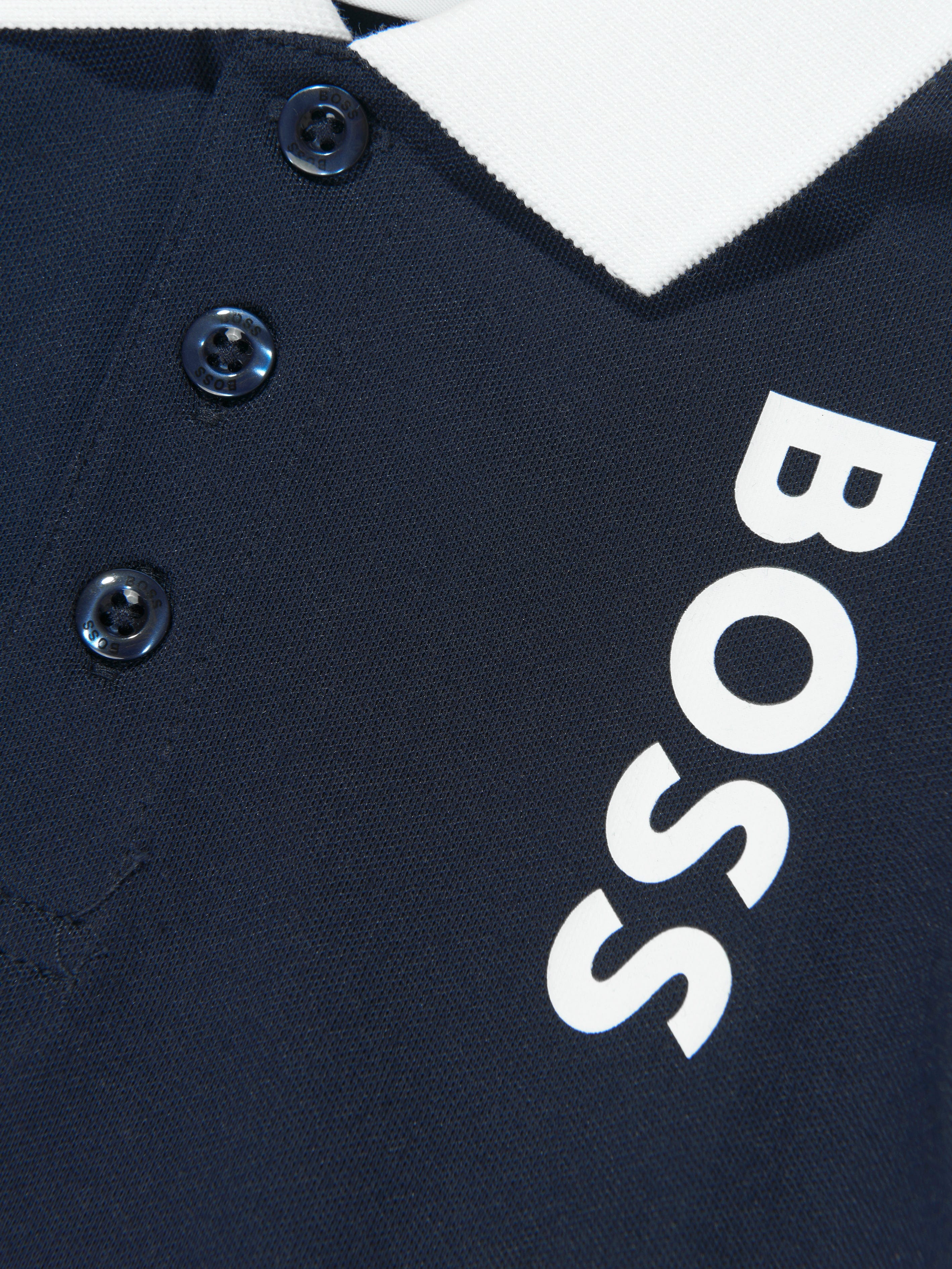 BOSS Baby Boys Polo Shirt in Navy