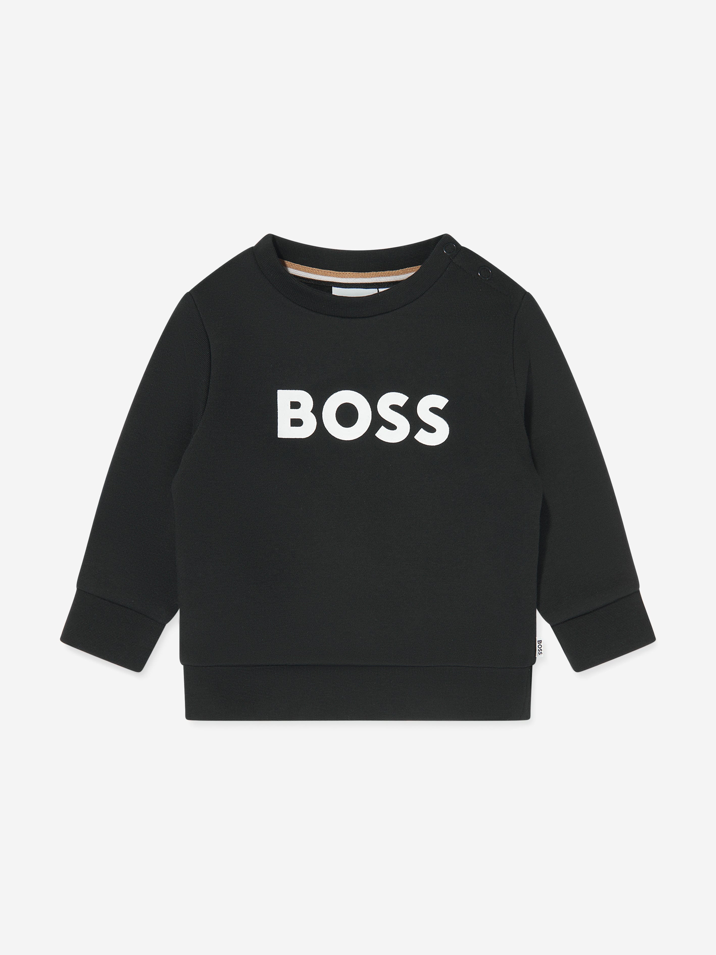 BOSS Baby Boys Logo Sweatshirt in Black