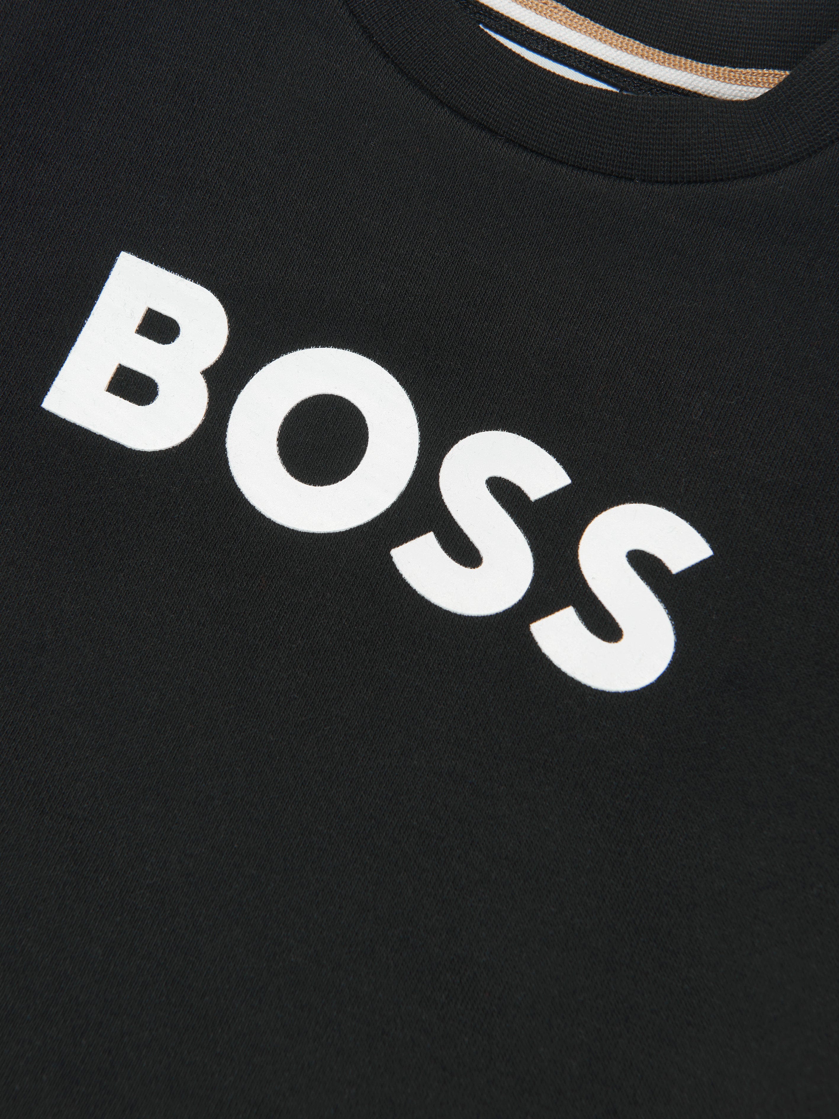 BOSS Baby Boys Logo Sweatshirt in Black