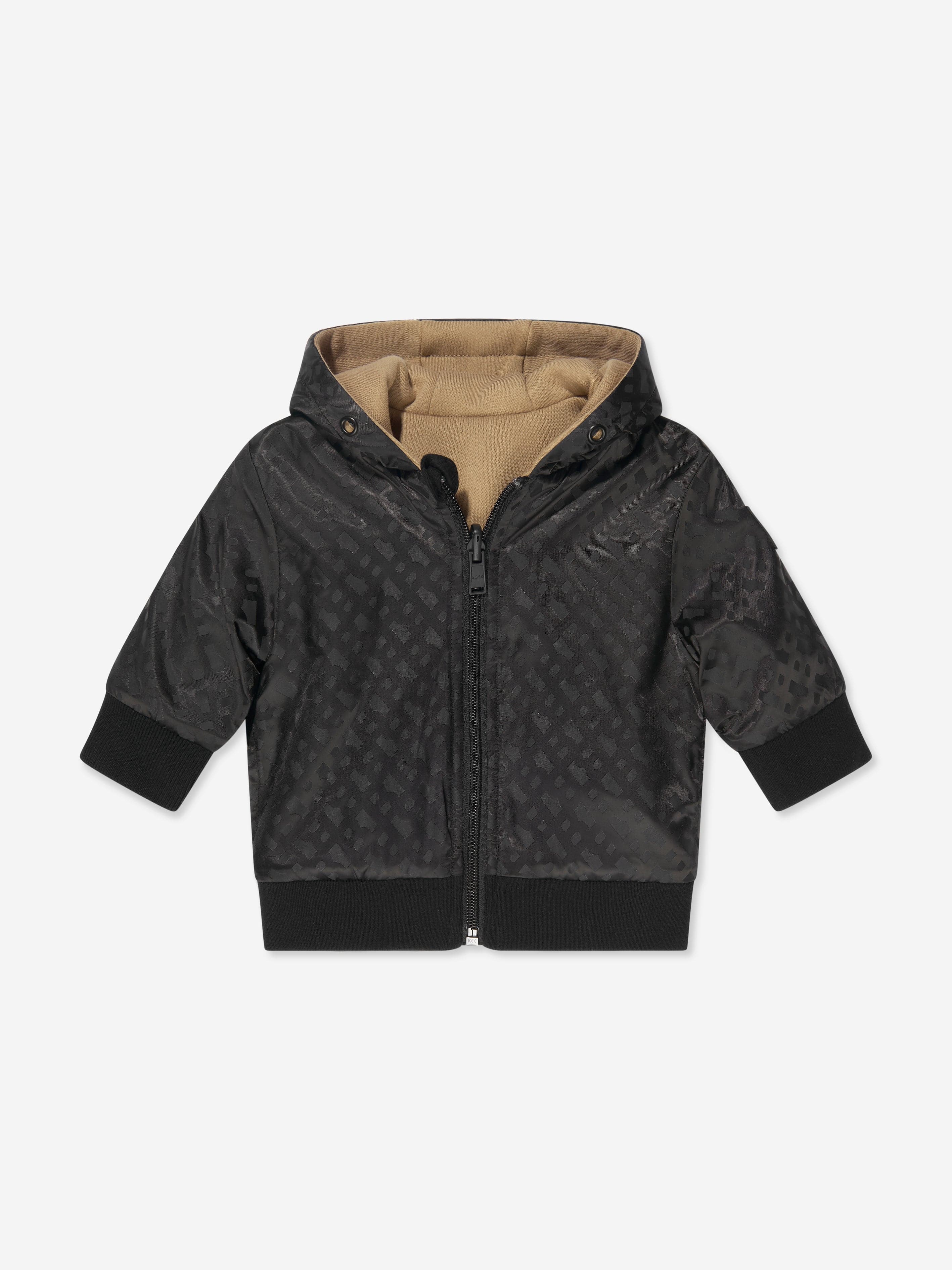 BOSS Baby Boys Reversible Zip Up Top in Black