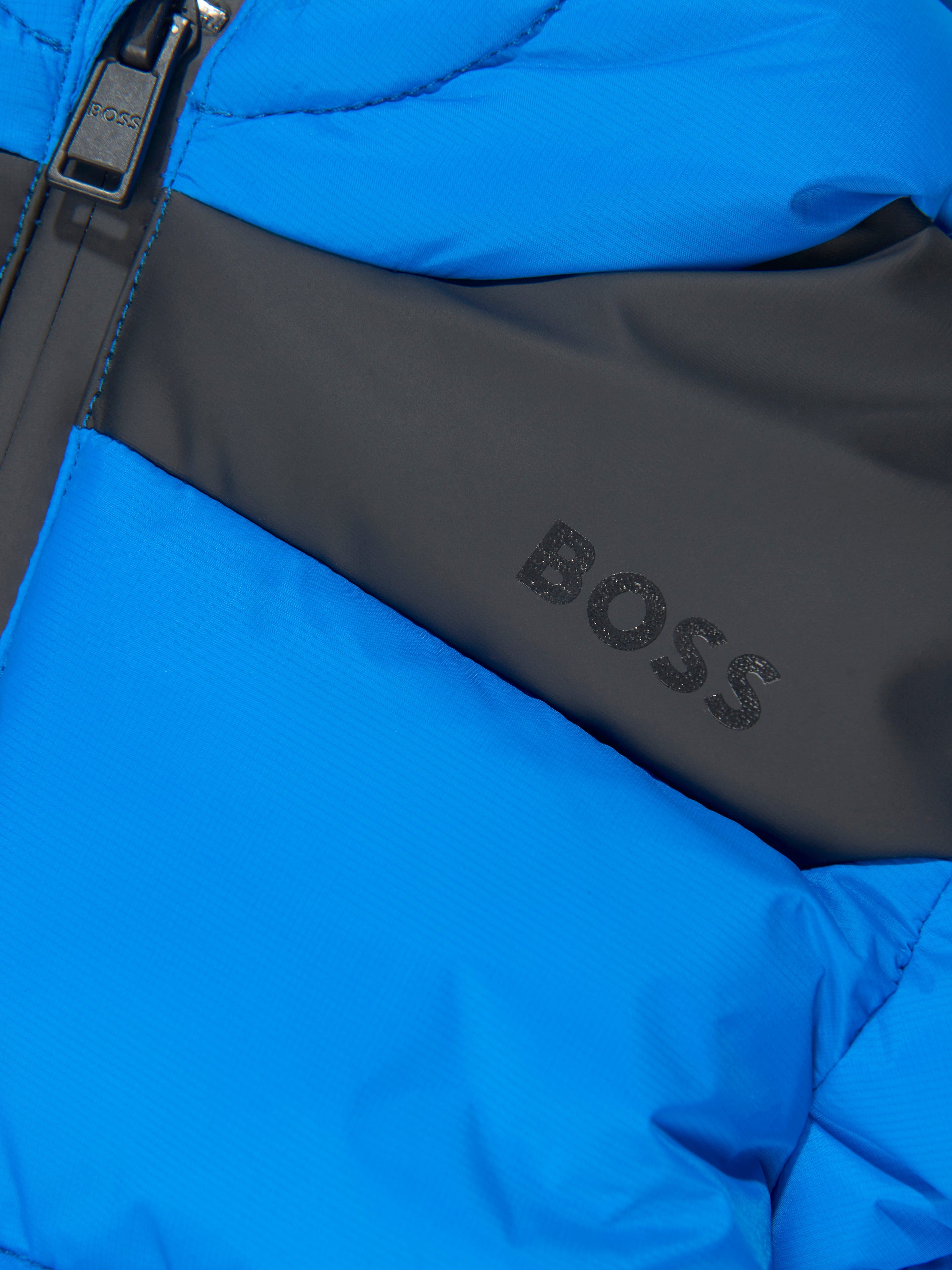 BOSS Baby Boys Puffer Jacket in Blue