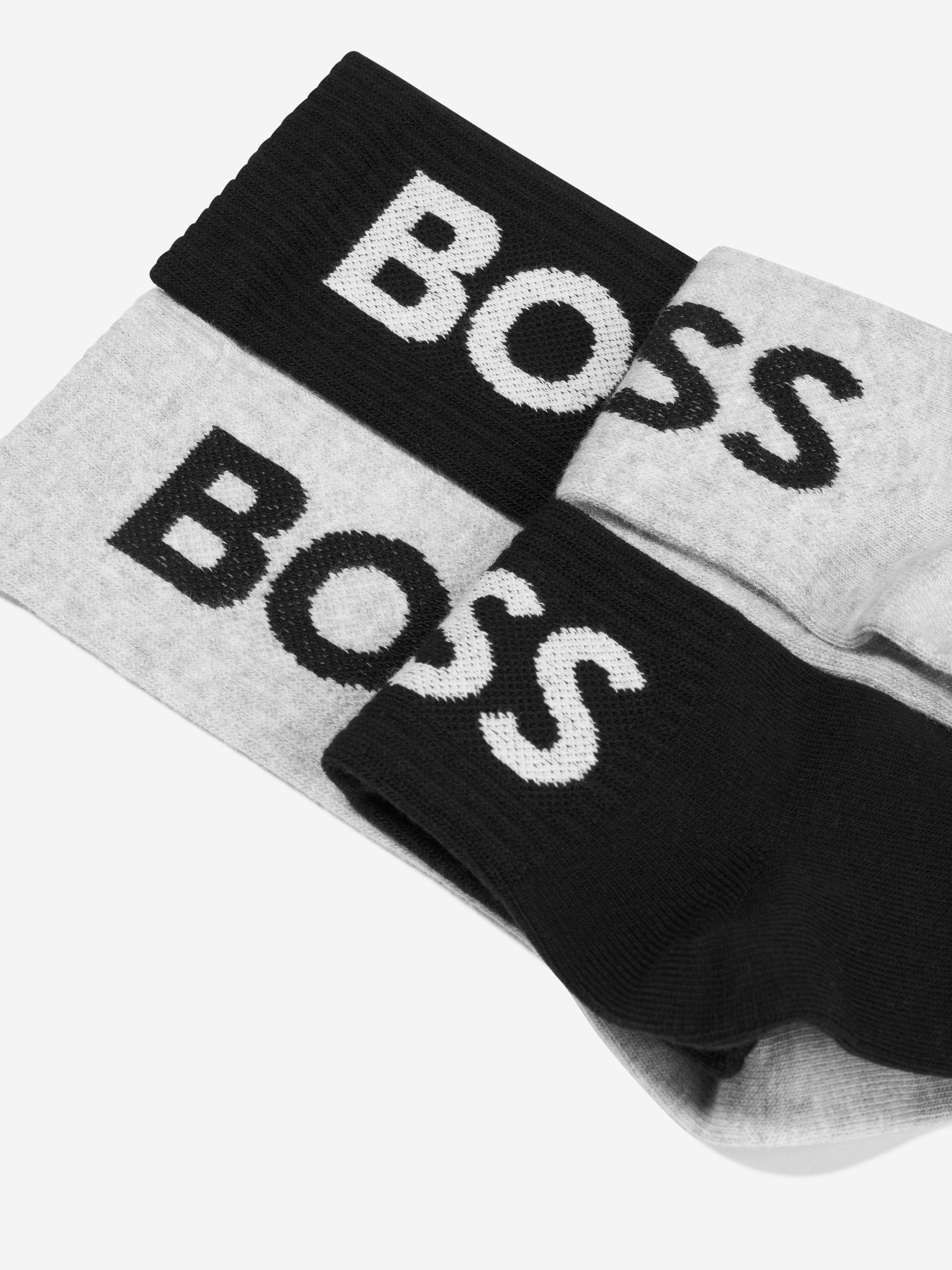 BOSS Boys Socks Set in Black