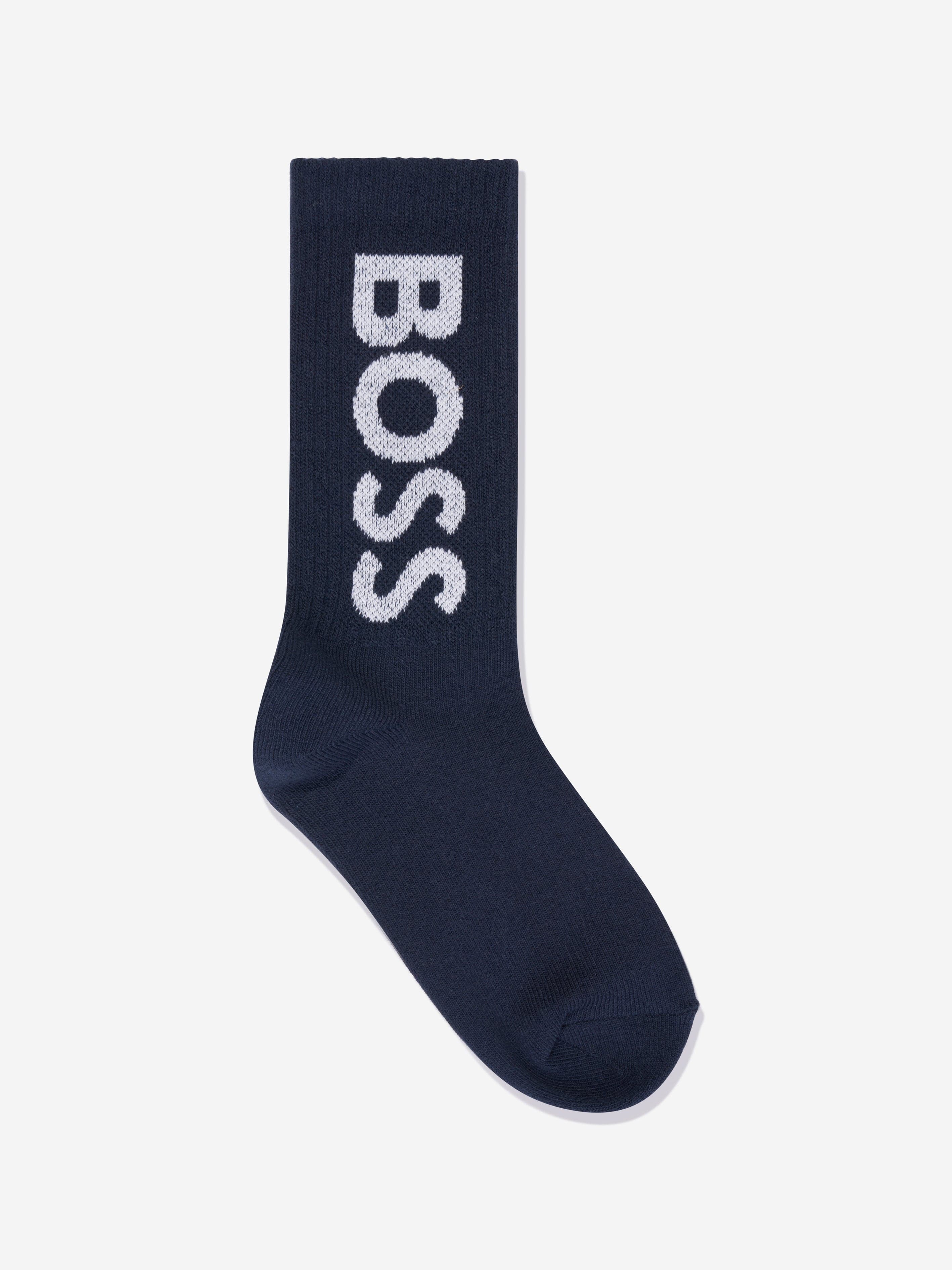 BOSS Boys Socks Set in Navy