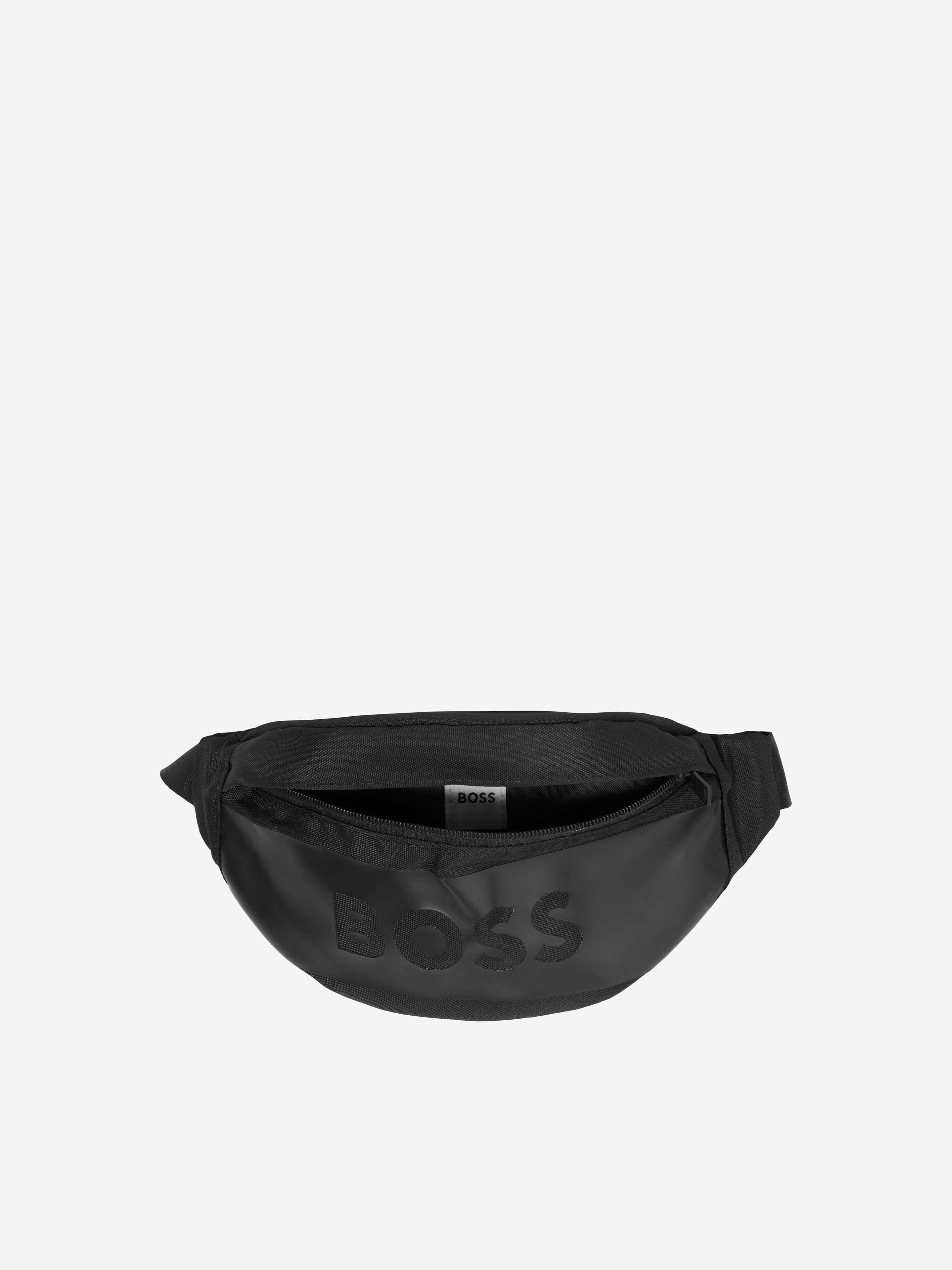 BOSS Boys Logo Belt Bag in Black