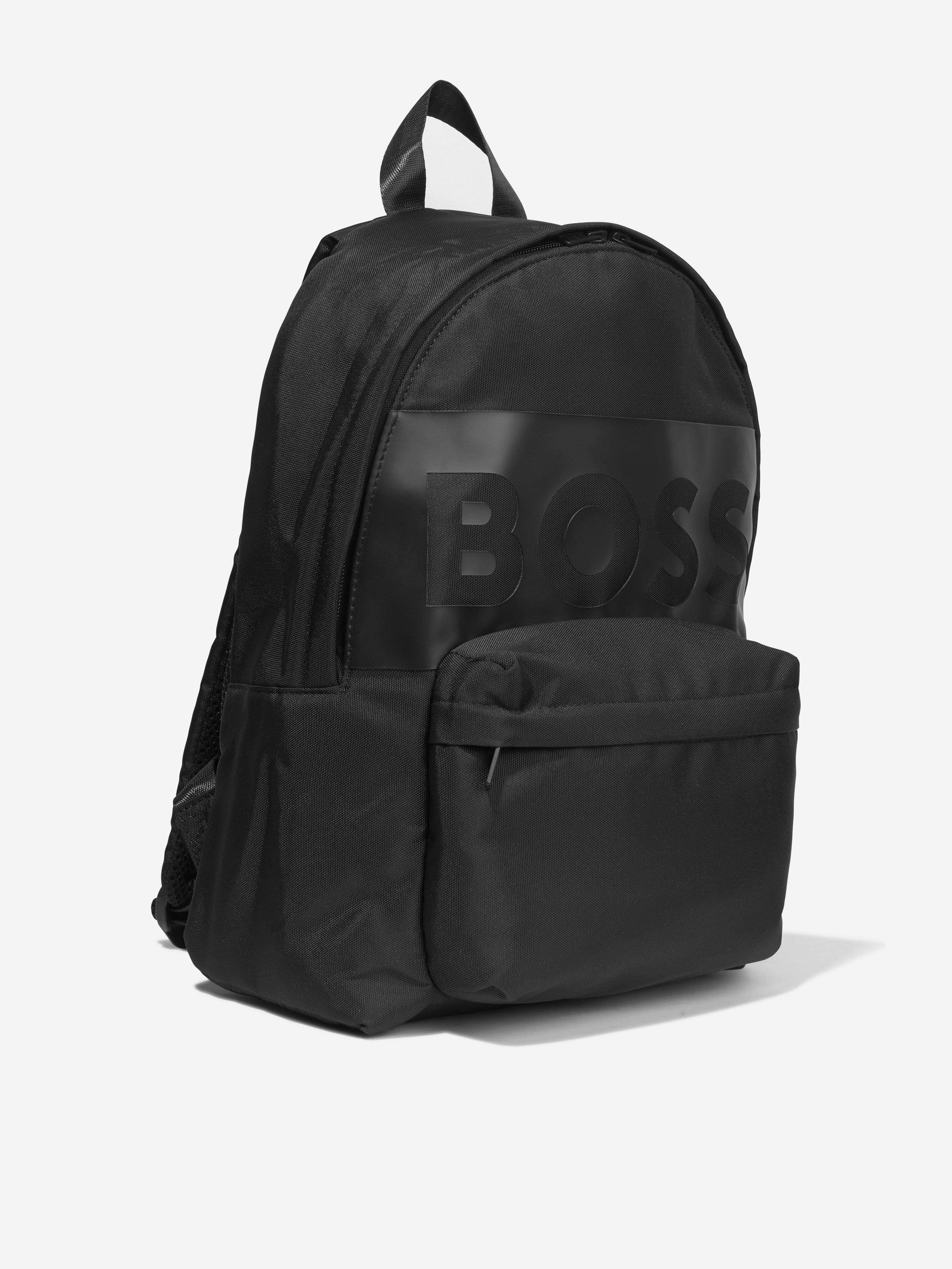 BOSS Boys Logo Rucksack in Black