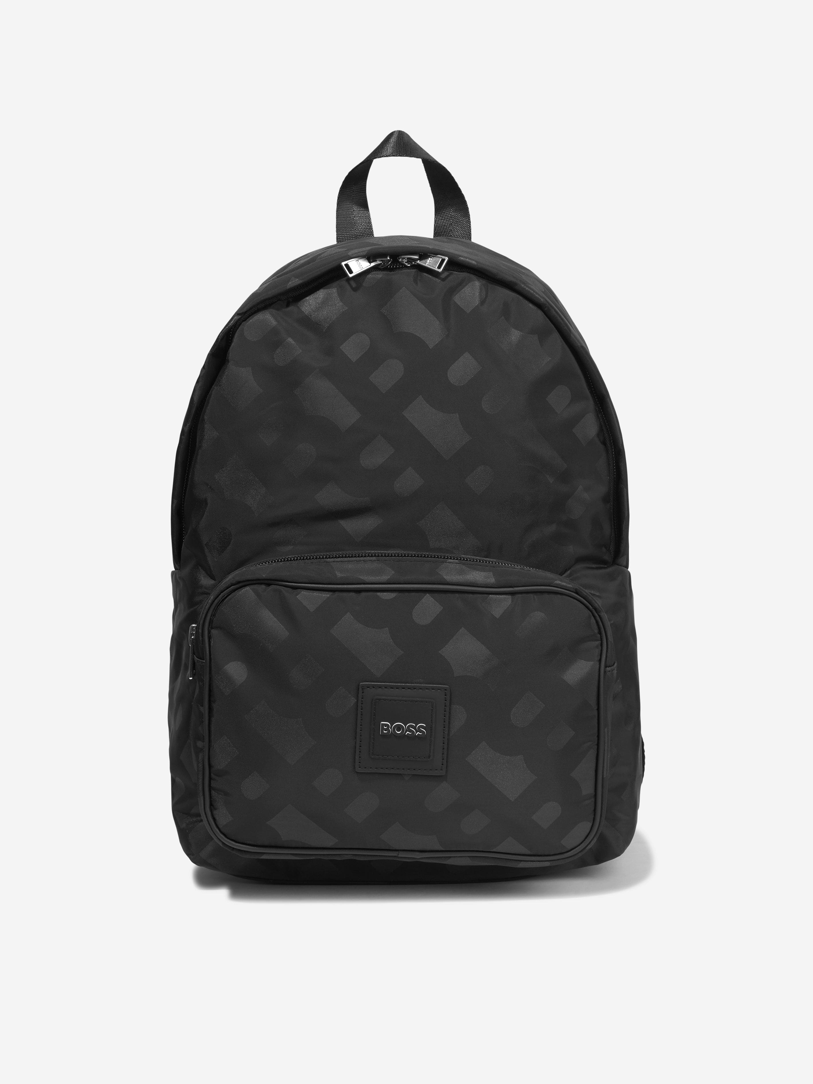 BOSS Boys Monogram Rucksack in Black