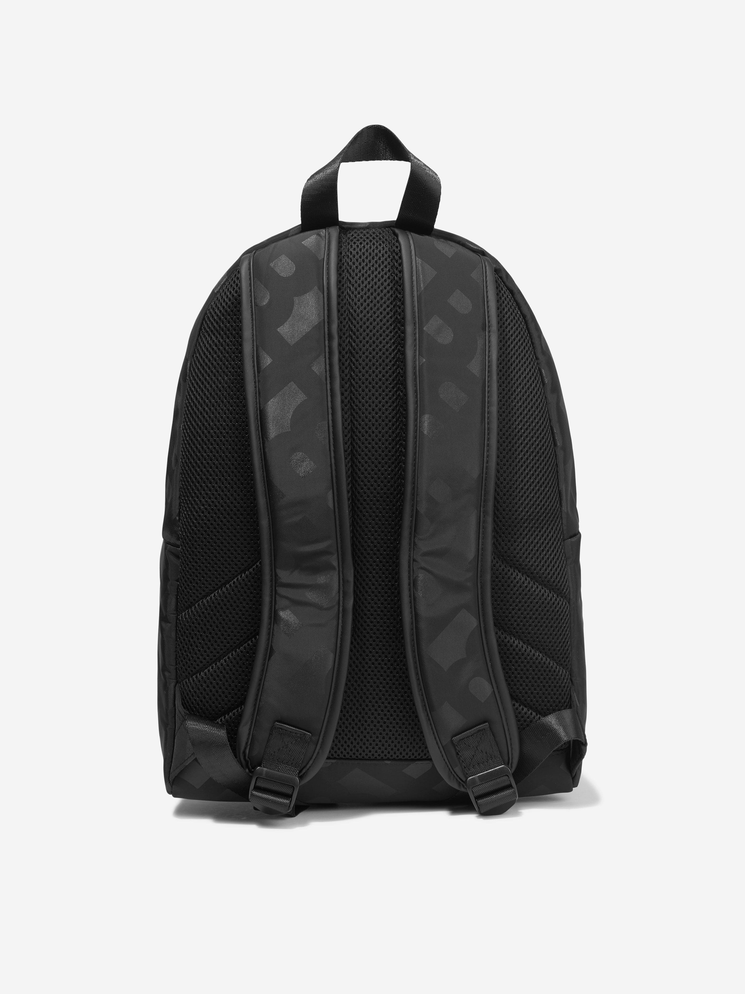 BOSS Boys Monogram Rucksack in Black