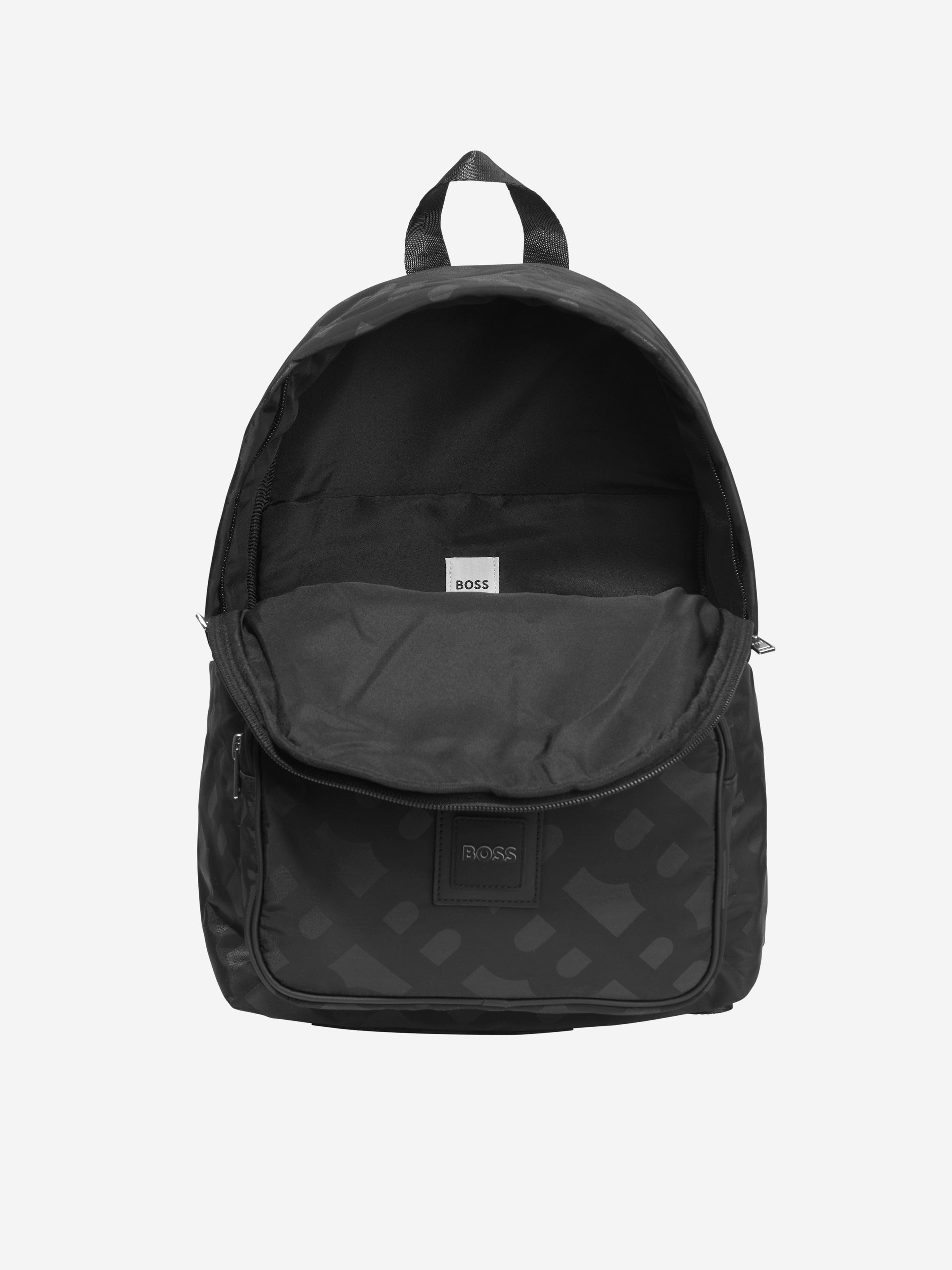 BOSS Boys Monogram Rucksack in Black