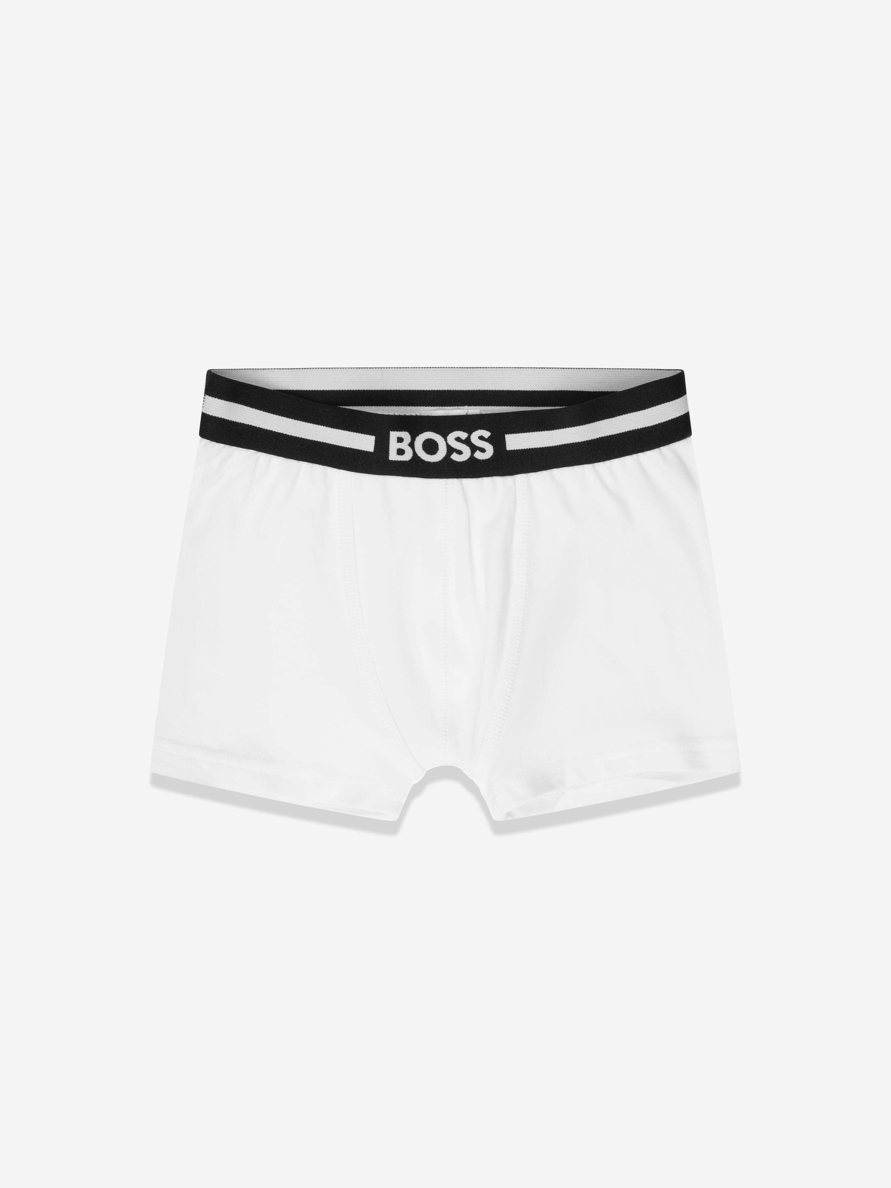 BOSS Boys 2 Pack Boxer Shorts Set in Black