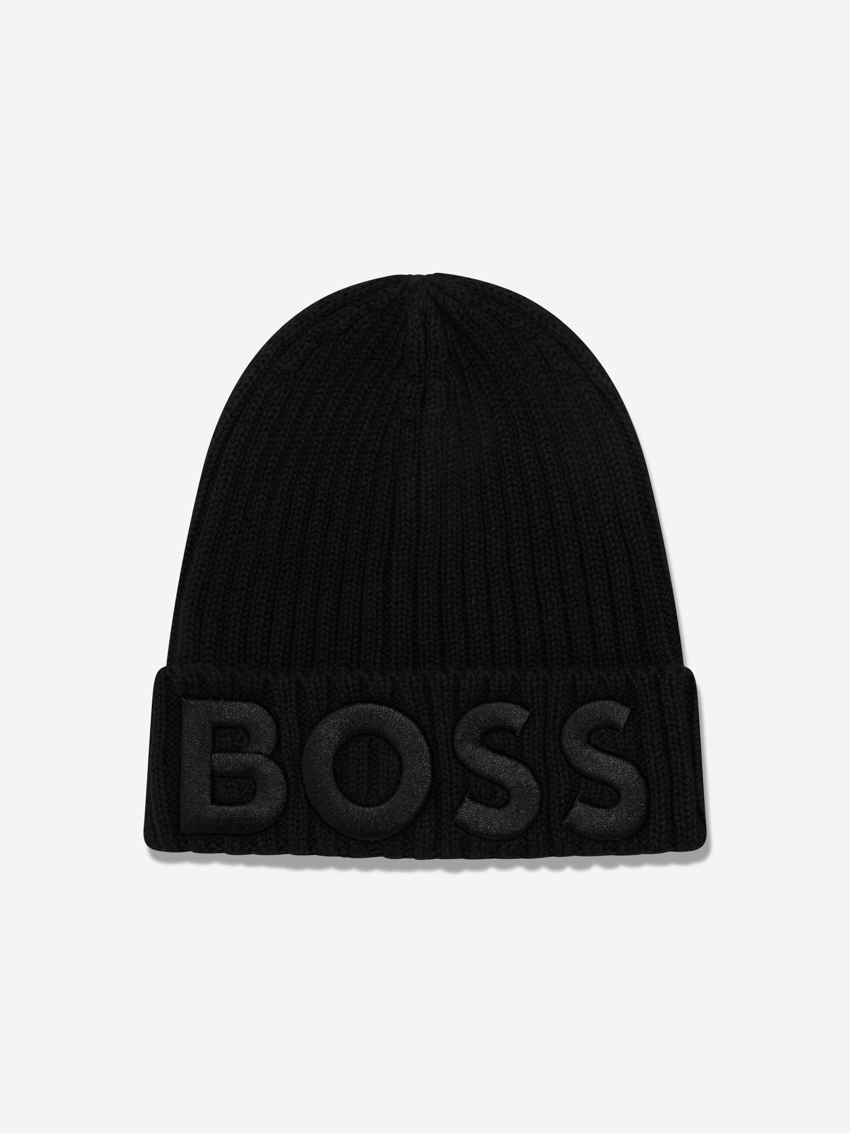 BOSS Boys Pull On Hat in Black