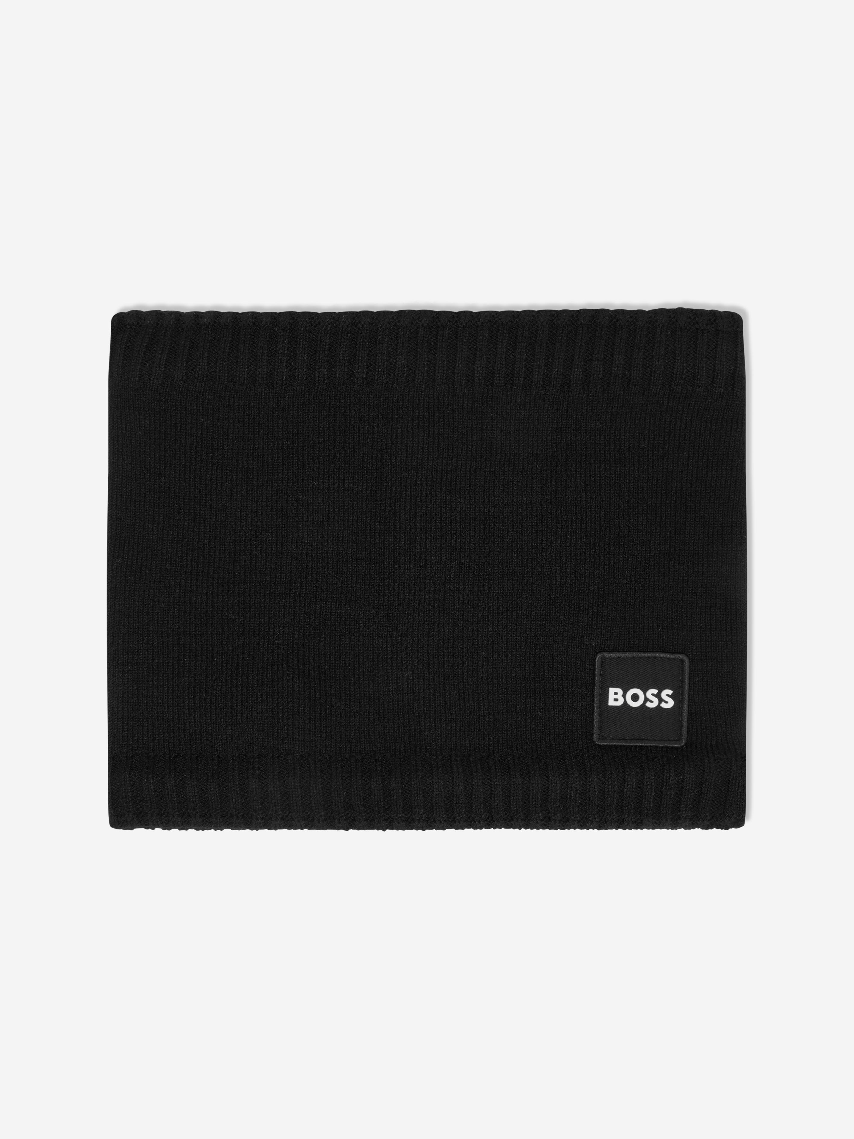 BOSS Boys Logo Snood in Black