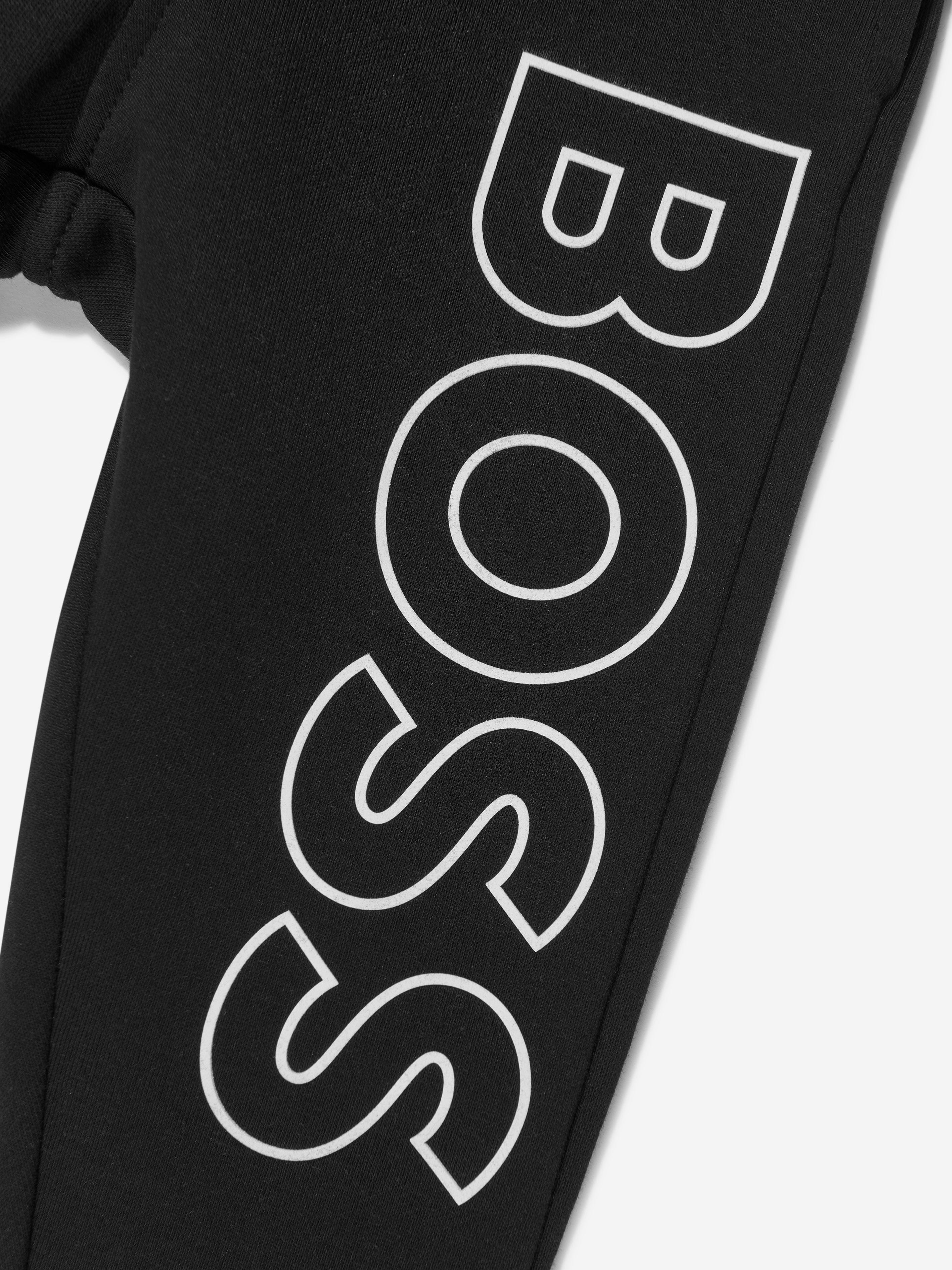 BOSS Boys Logo Joggers in Black