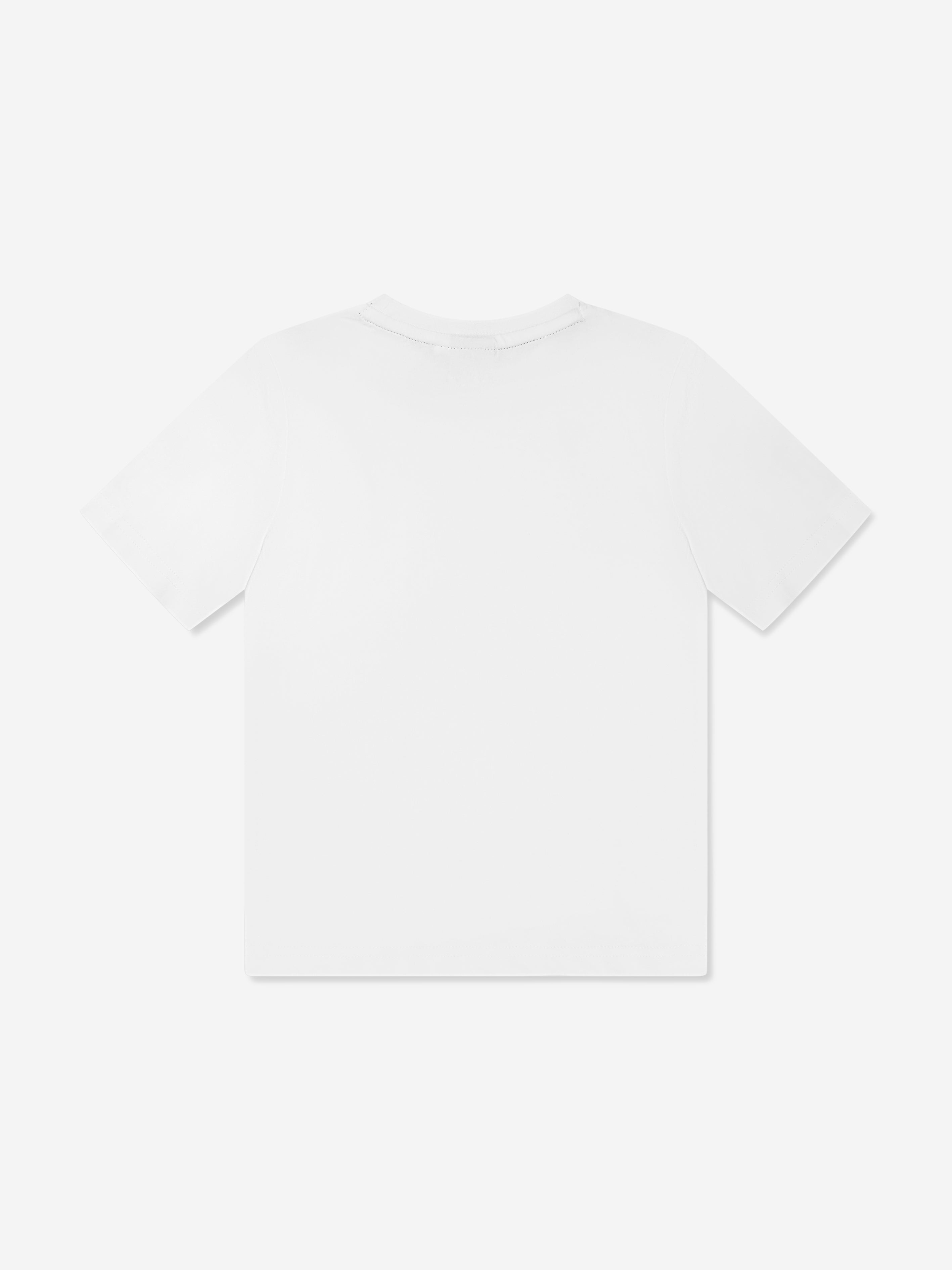 BOSS Boys Logo Print T-Shirt in White