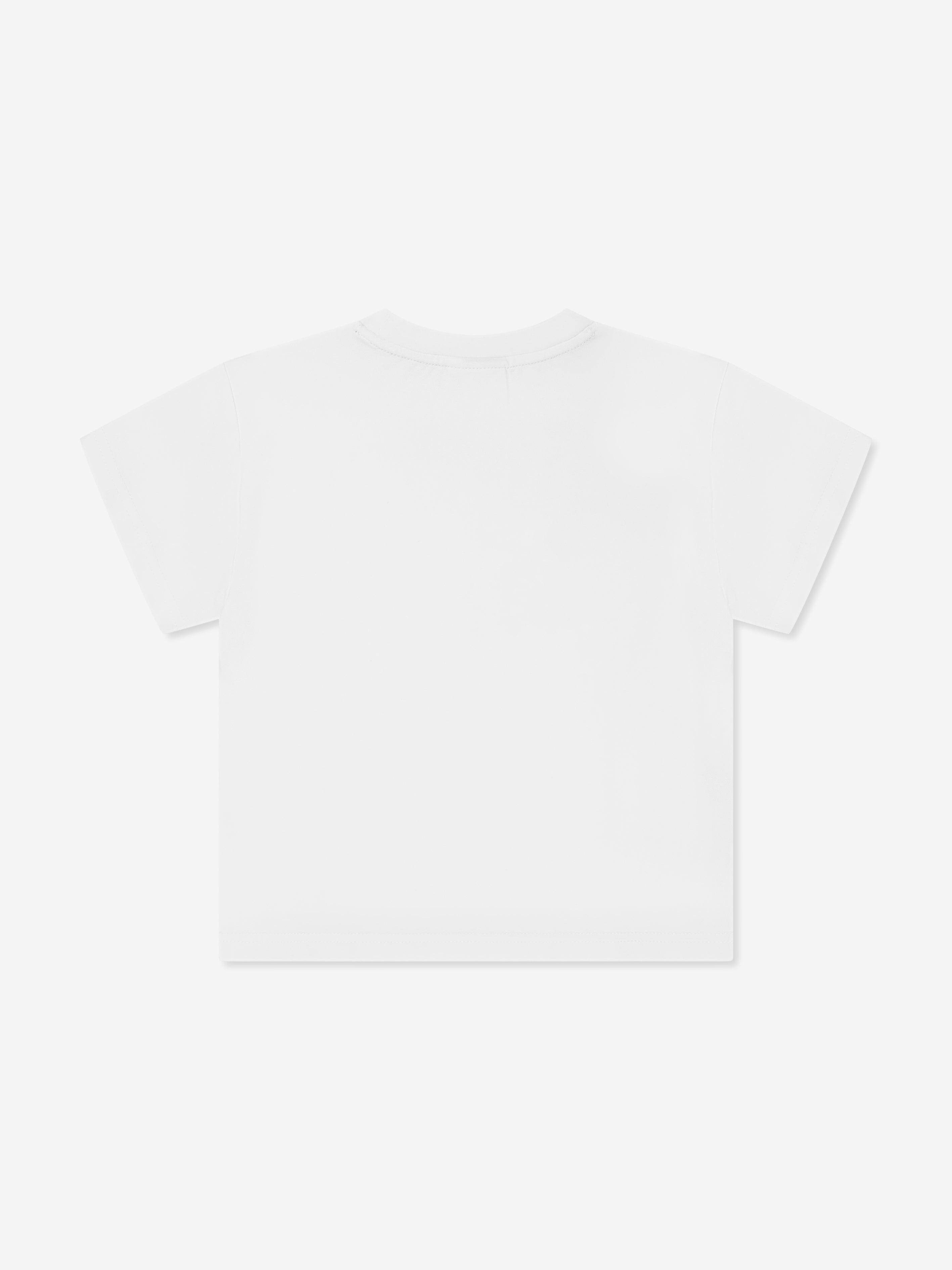 BOSS Boys Logo Print T-Shirt in White