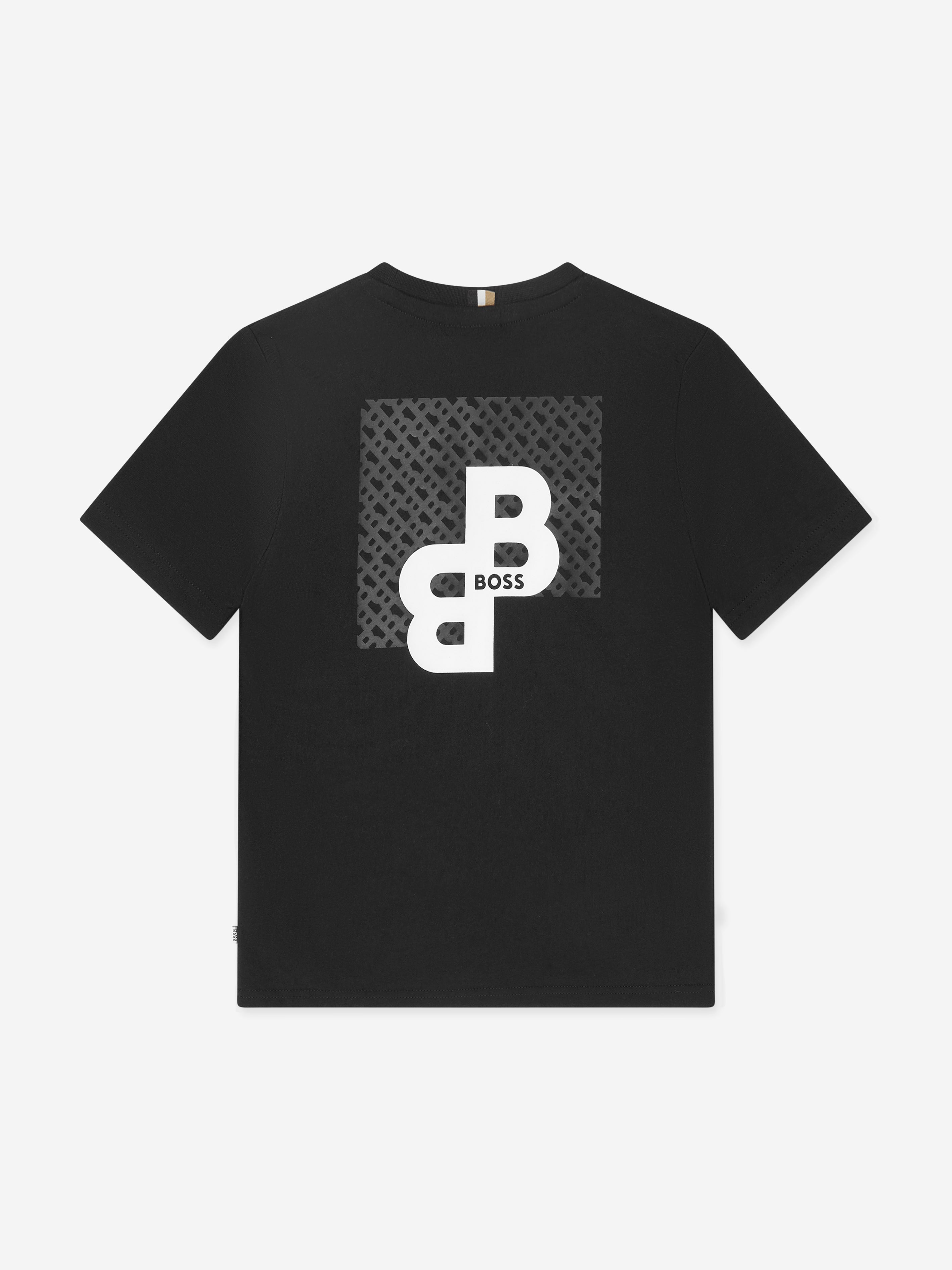 BOSS Boys Logo T-Shirt in Black