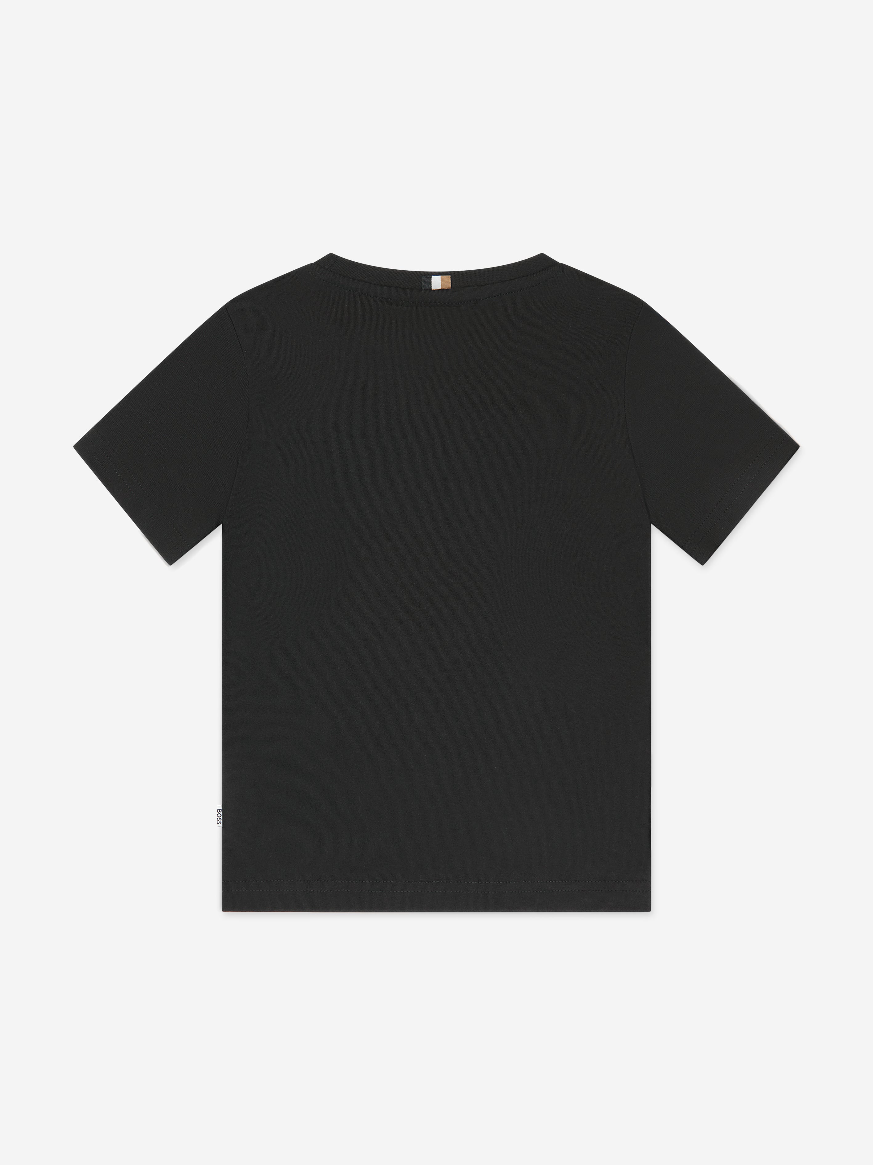 BOSS Boys Monogram Logo T-Shirt in Black