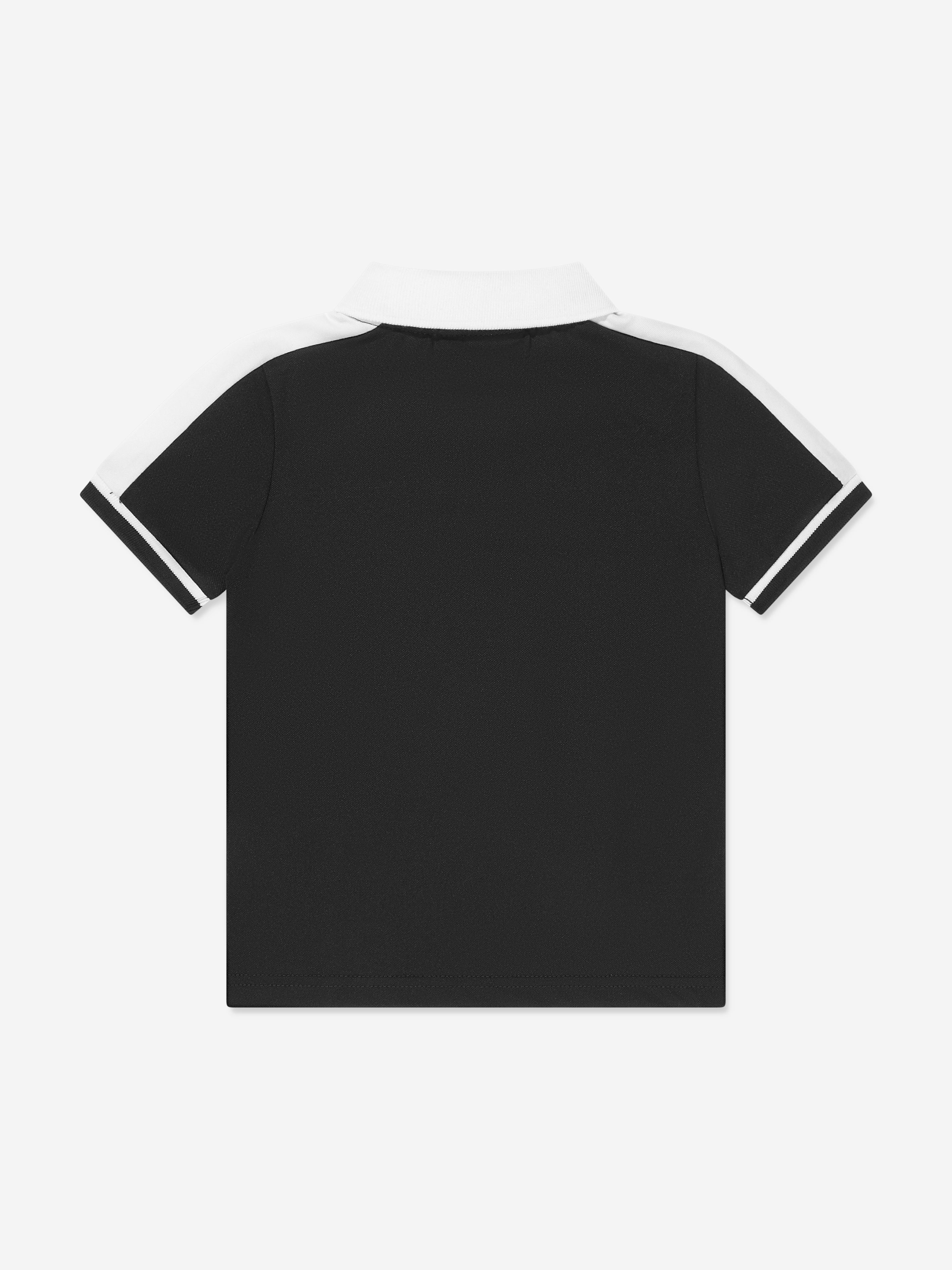 BOSS Boys Colourblock Polo Shirt in Black