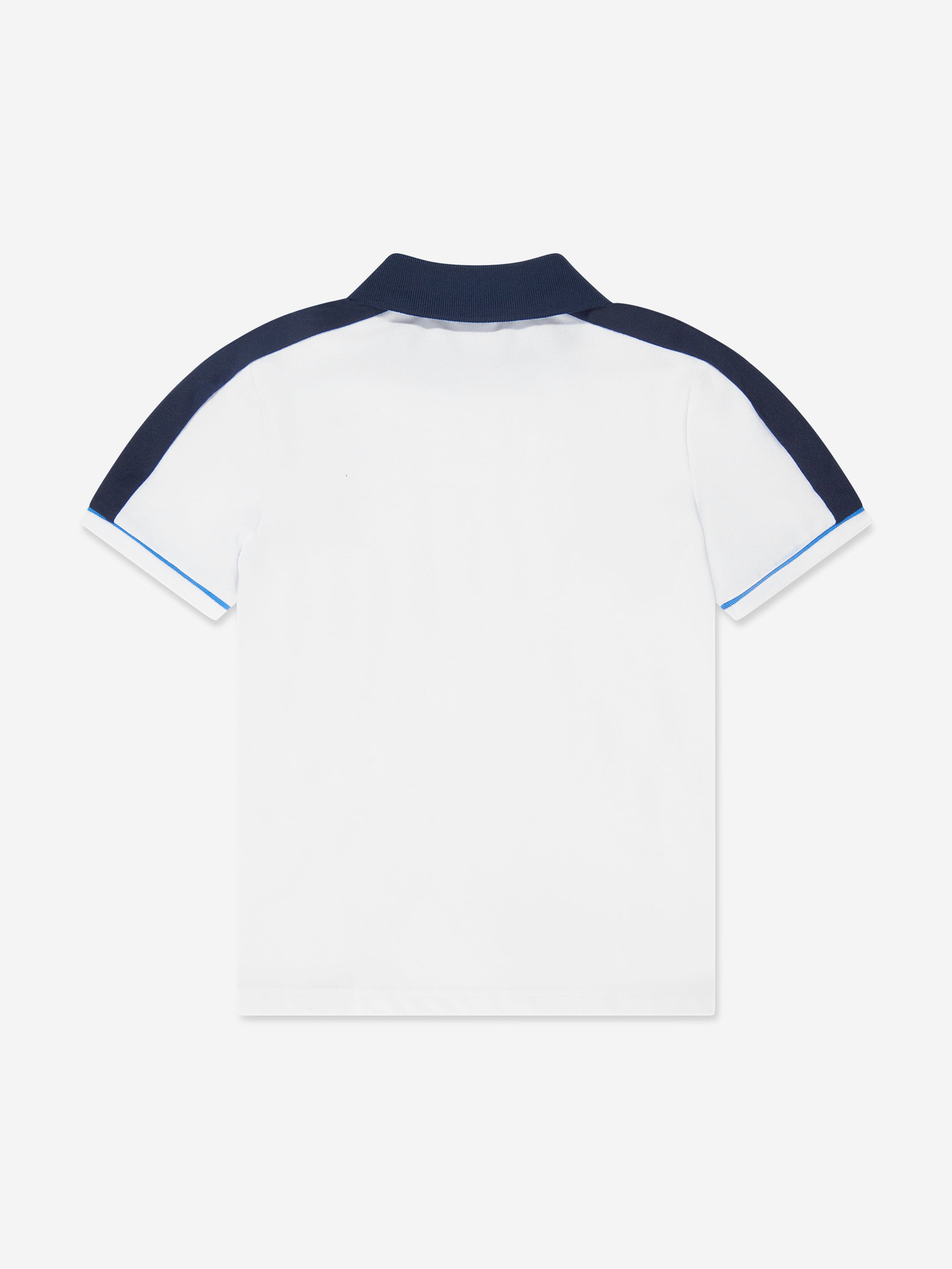 BOSS Boys Colourblock Polo Shirt in White