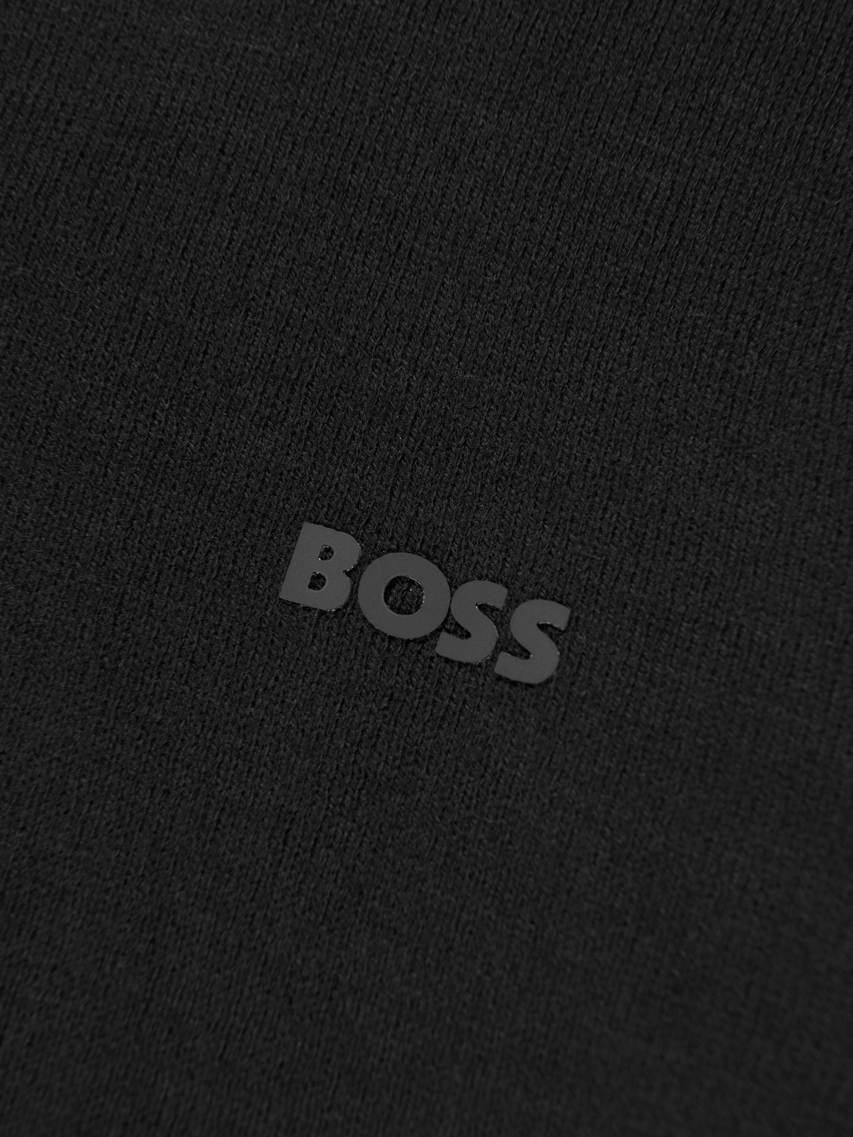 BOSS Boys Knitted Jumper in Black