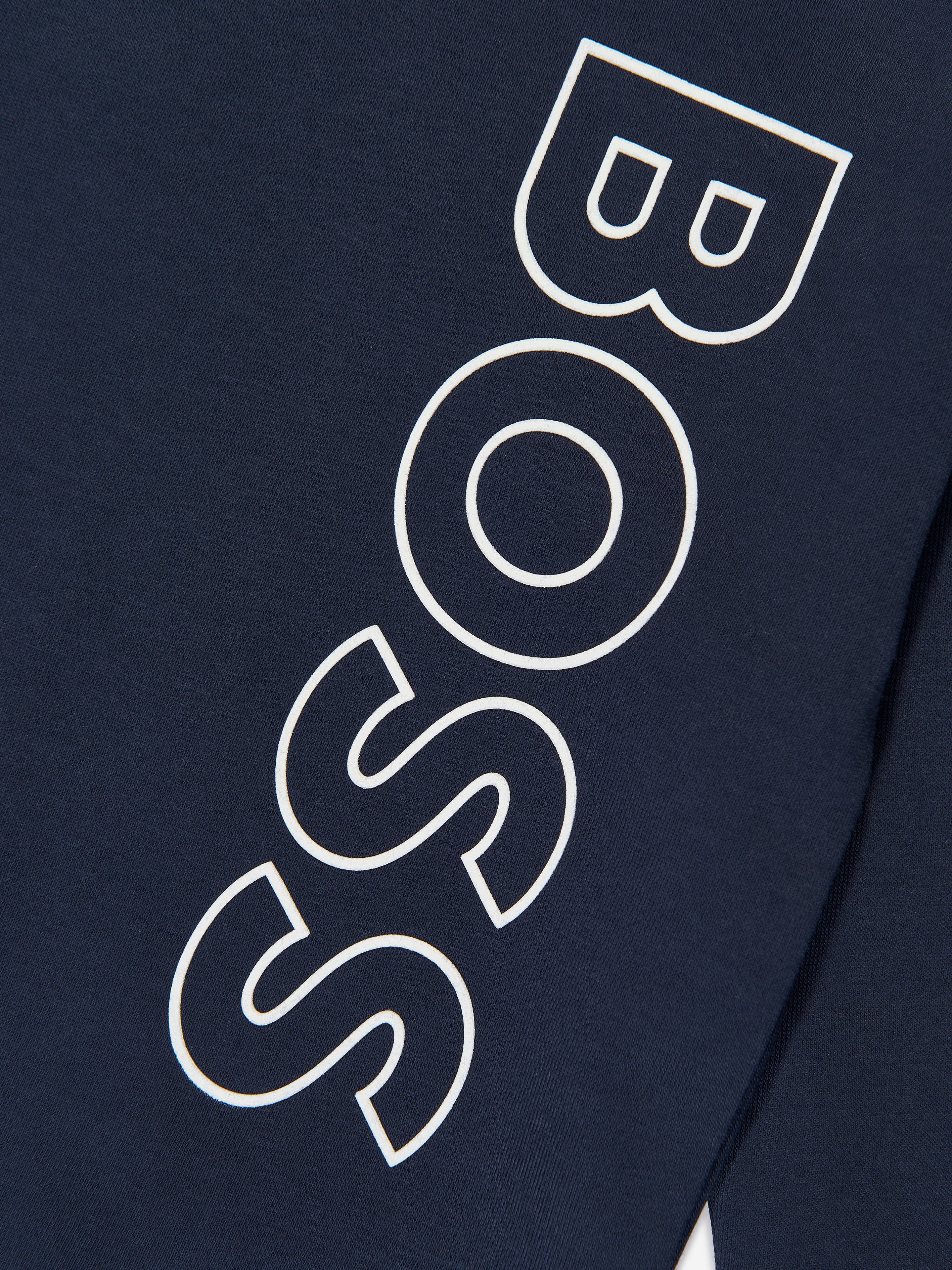 BOSS Boys Logo Sweatshirt in Navy