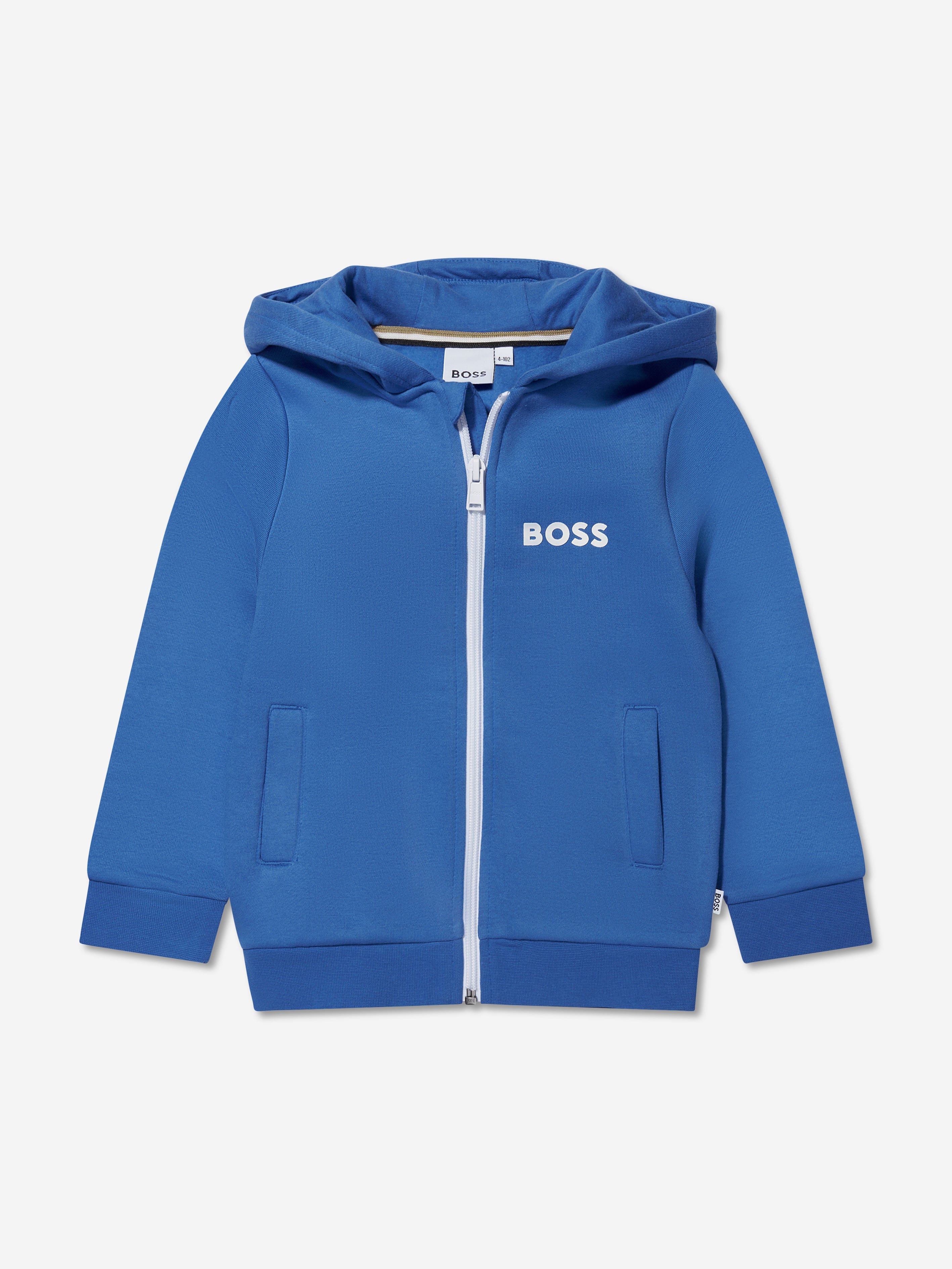 BOSS Boys Logo Tracksuit in Blue