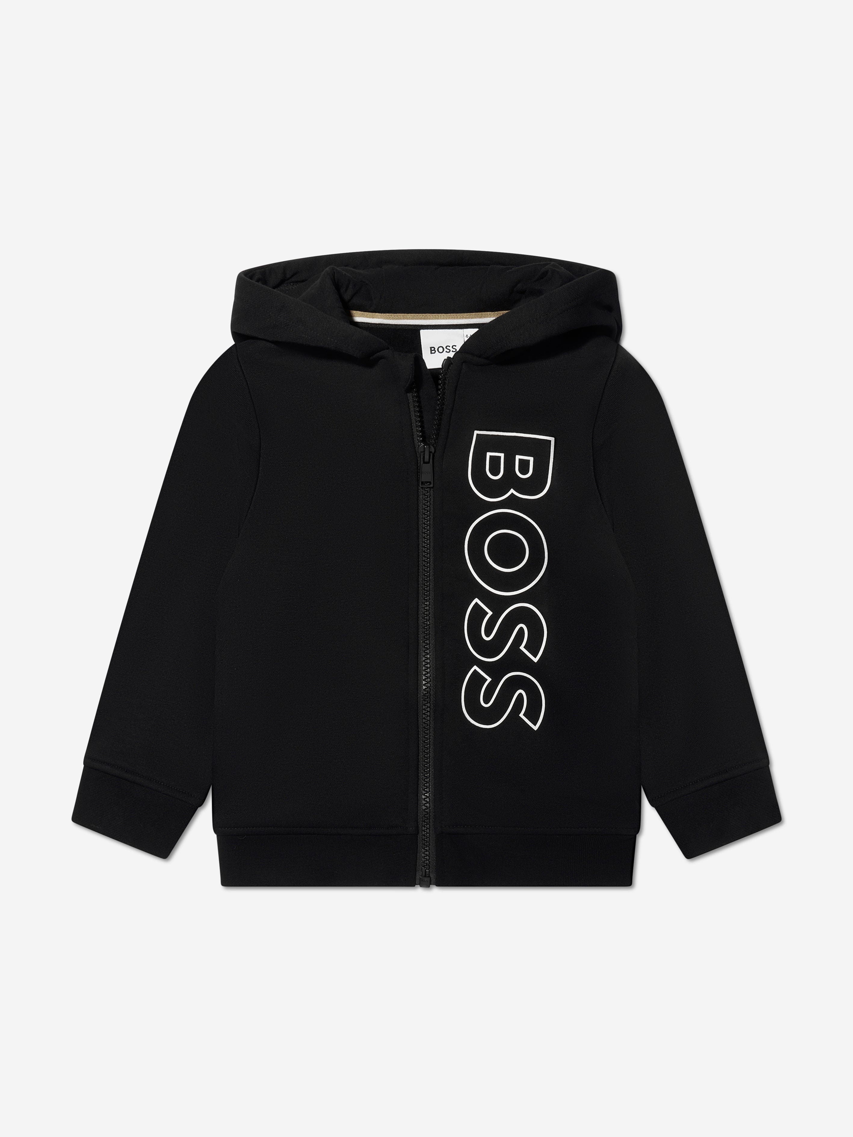 BOSS Boys Logo Tracksuit in Black