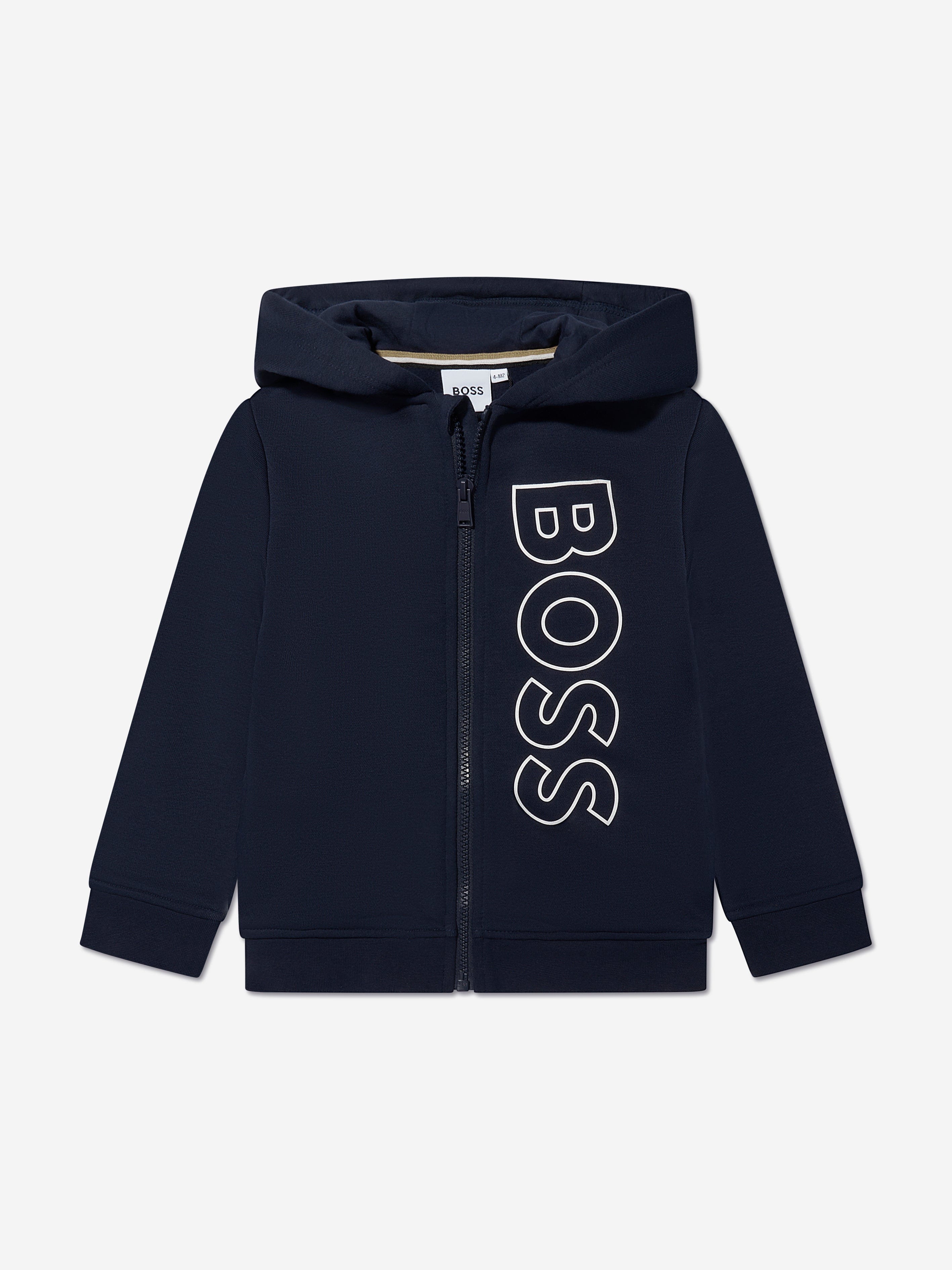 BOSS Boys Logo Tracksuit in Navy