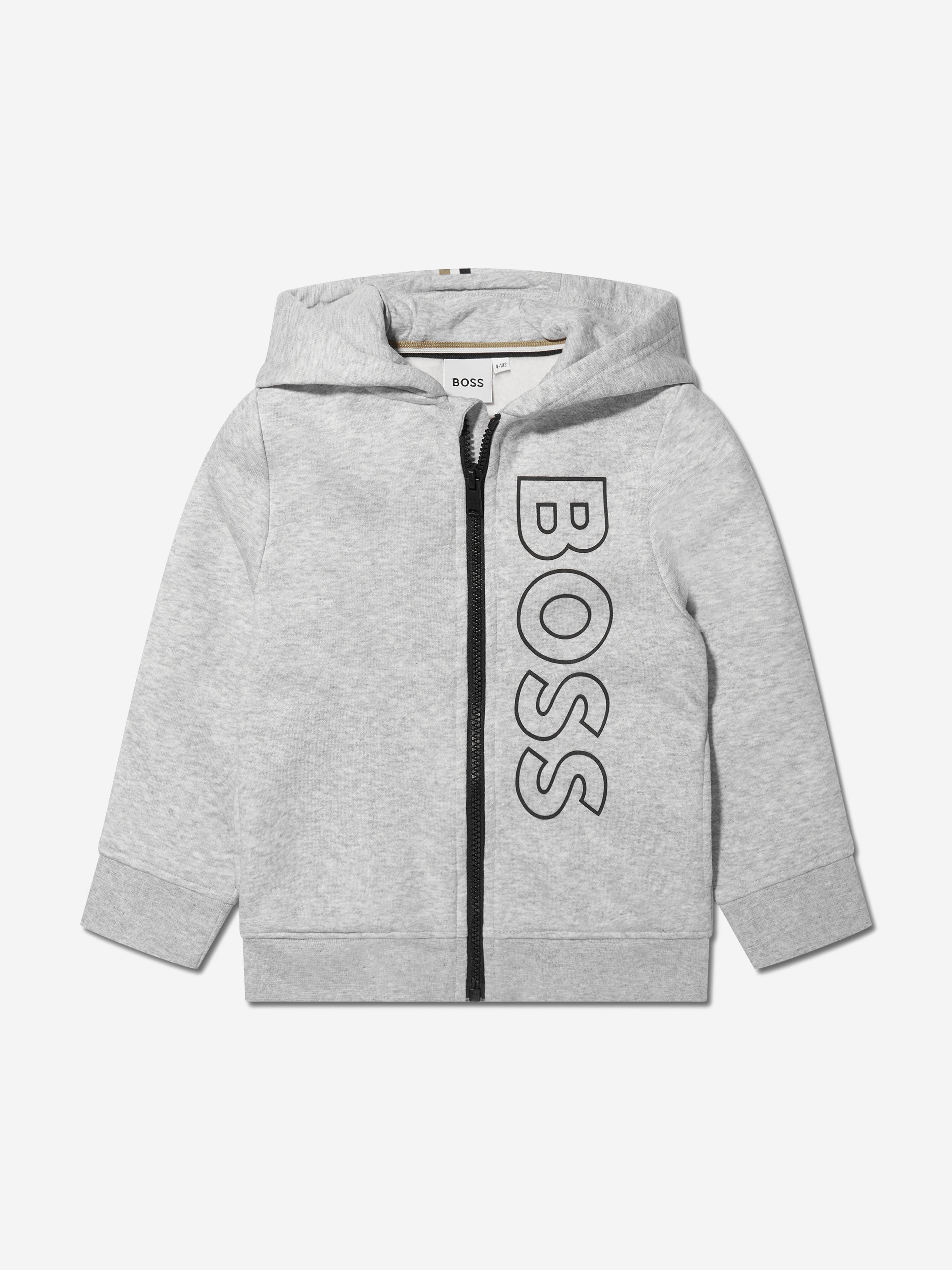 BOSS Boys Logo Tracksuit in Grey