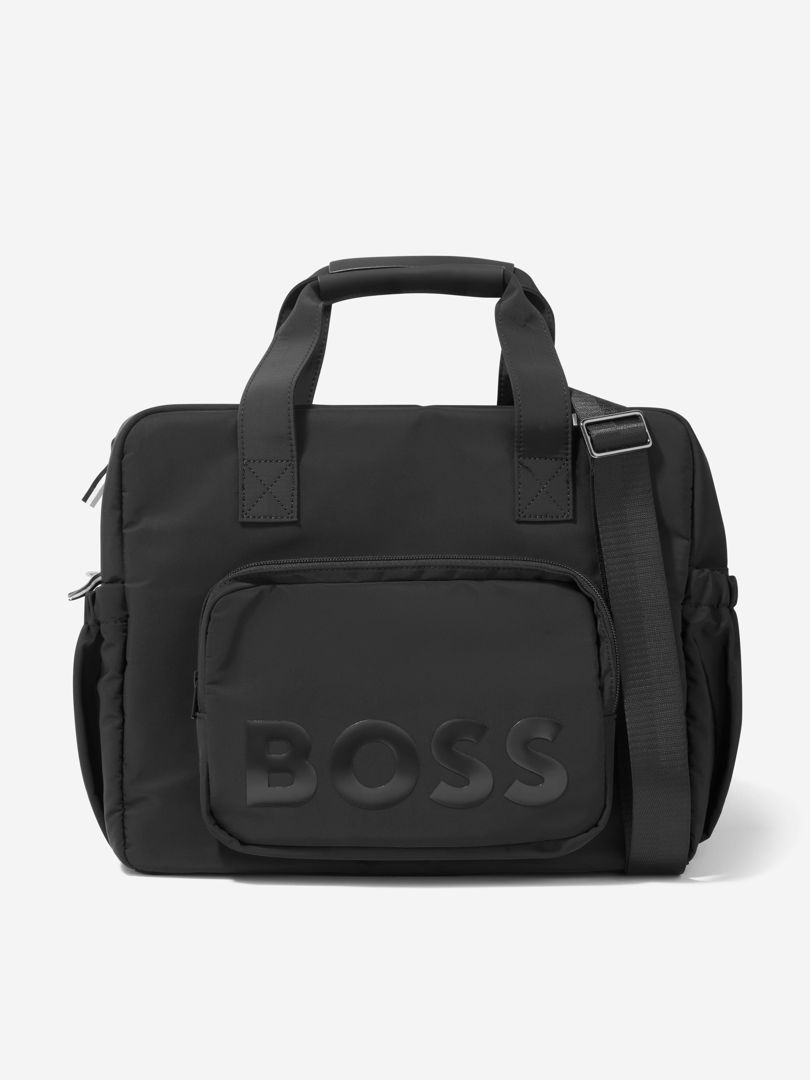 BOSS Baby Logo Changing Bag in Black